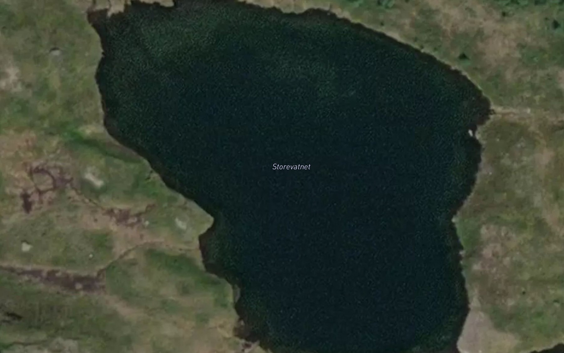 Satellite map of the Storevatnet