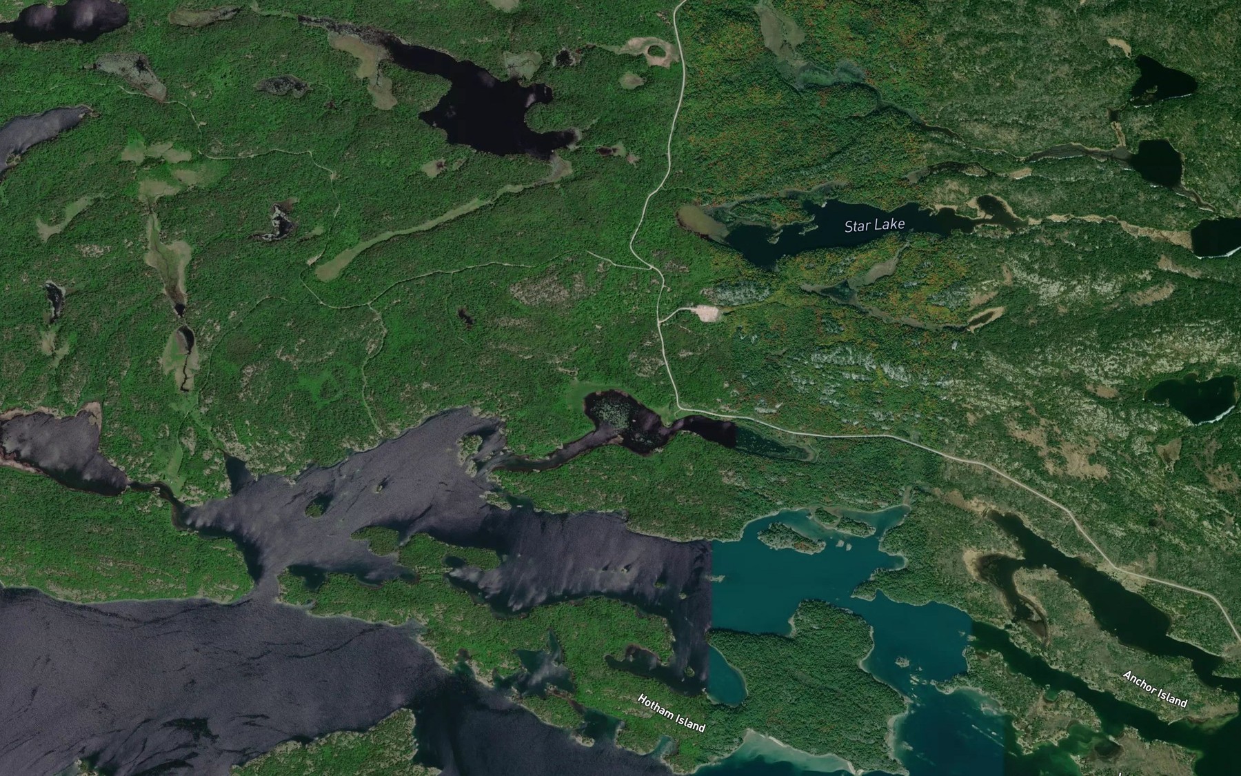 Satellite map of the Perch Bay