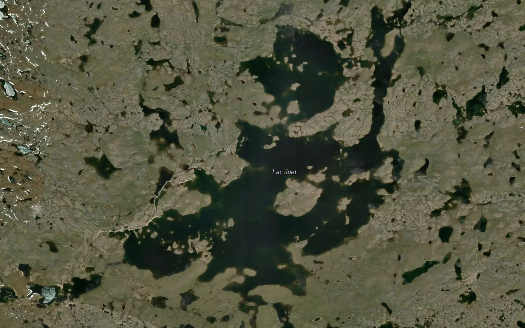 Satellite map of the Lac Juet