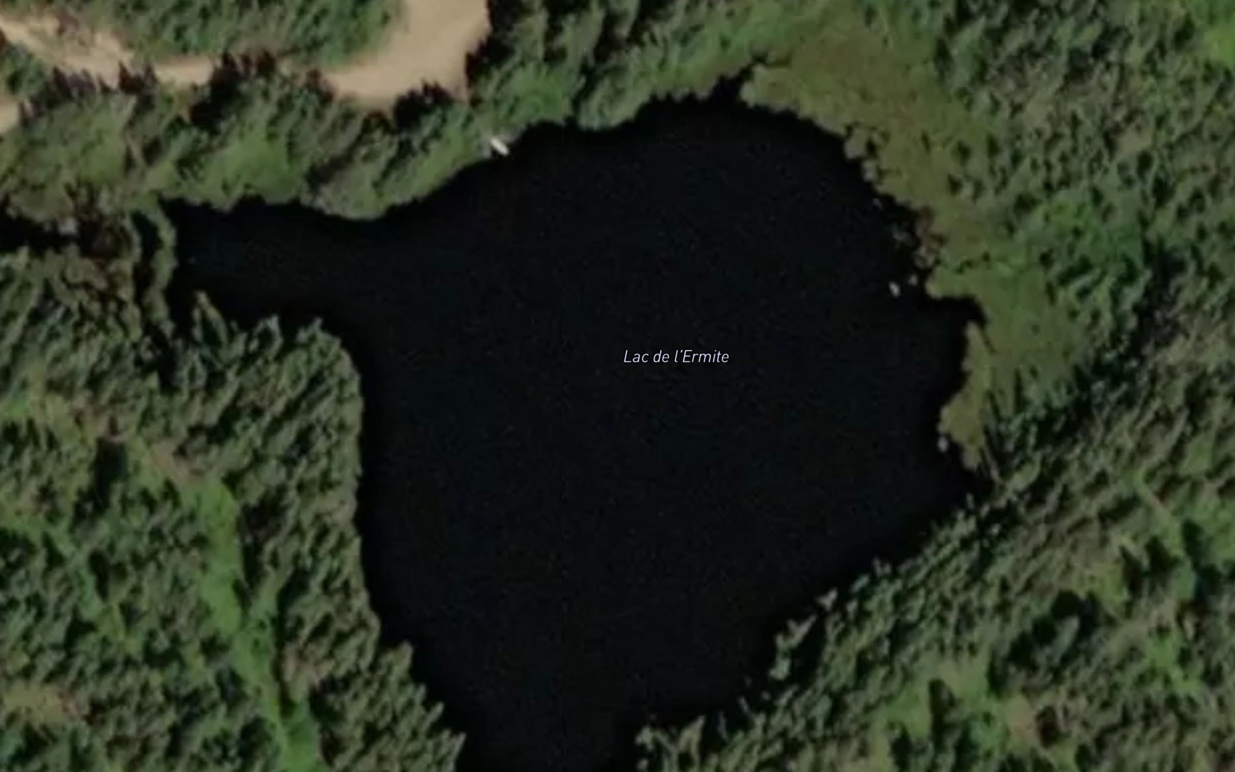 Satellite map of the Lac de l'Ermite