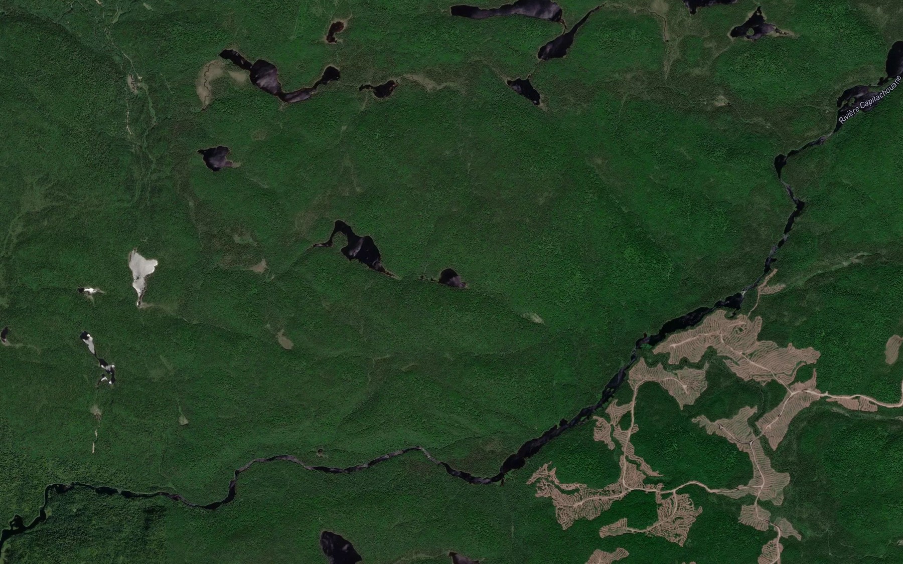 Satellite map of the Lac du Clypeastre