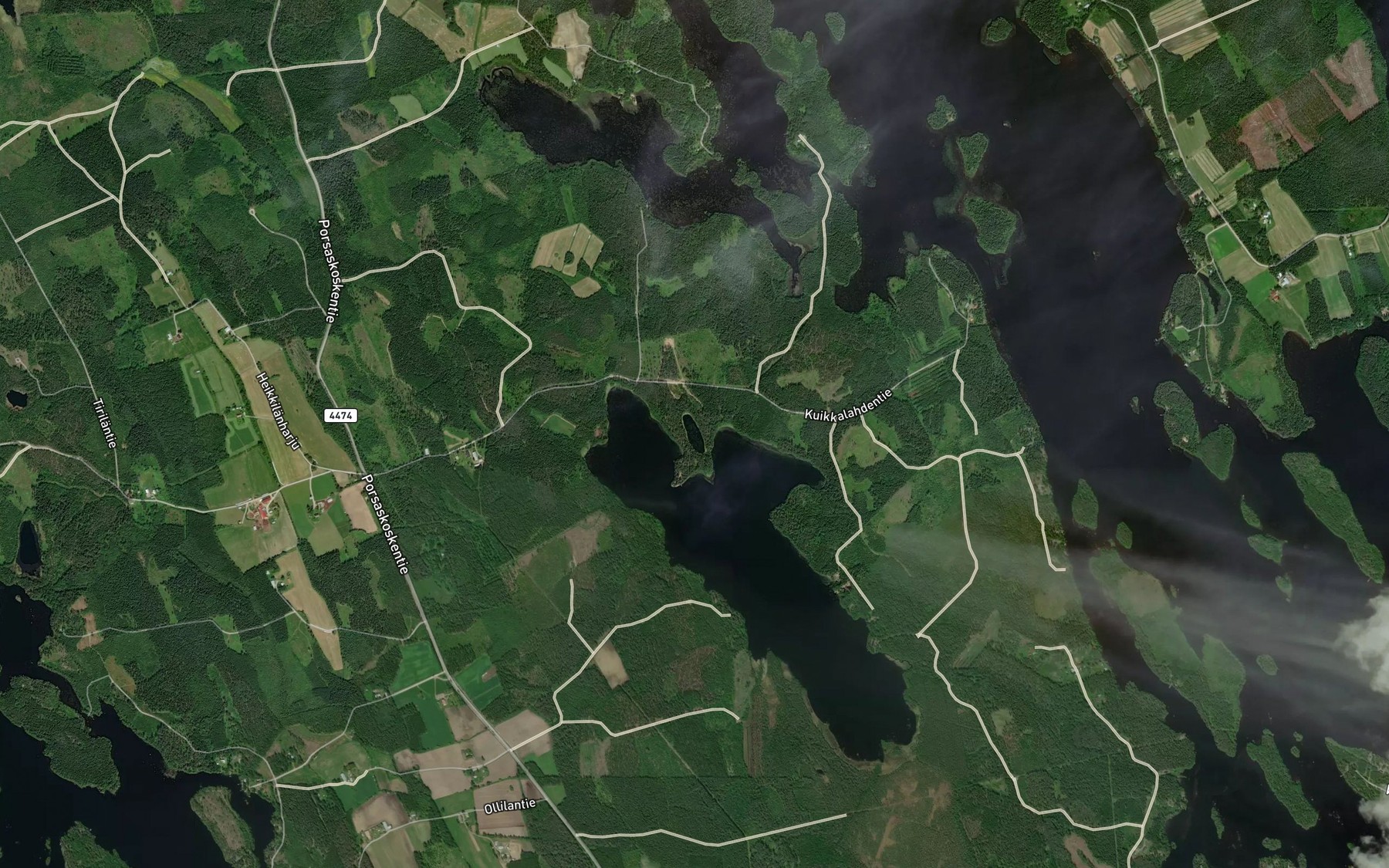 Satellite map of the Tiikinlampi