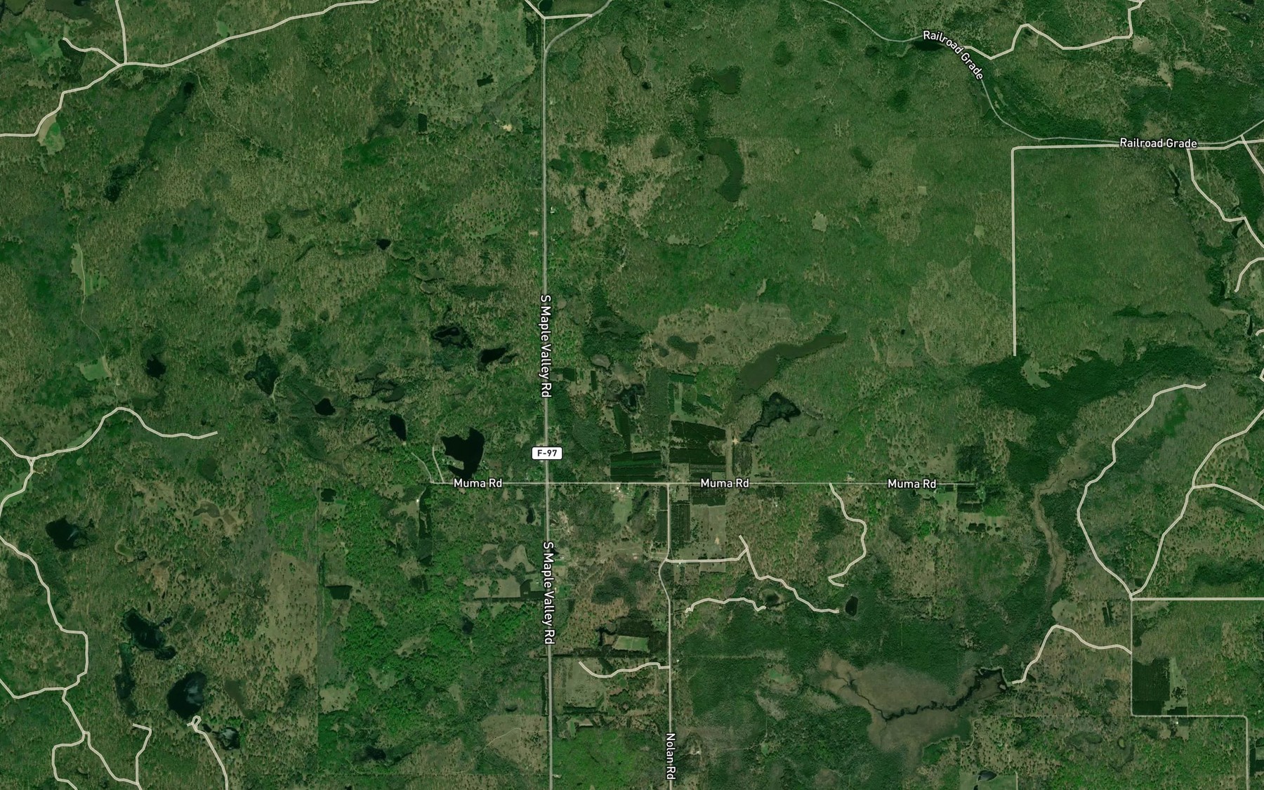 Satellite map of the Coan Millpond
