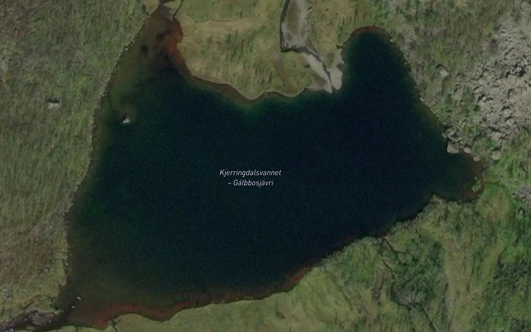 Satellite map of the Galbusjavri