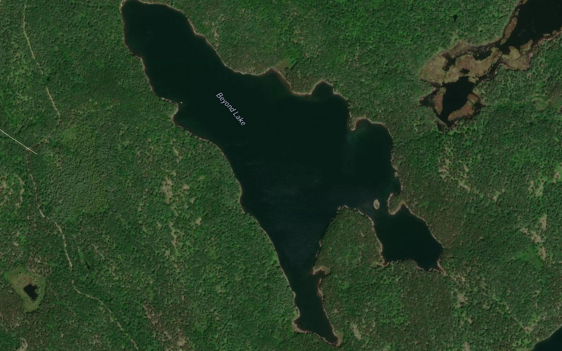 Satellite map of the Beyond Lake