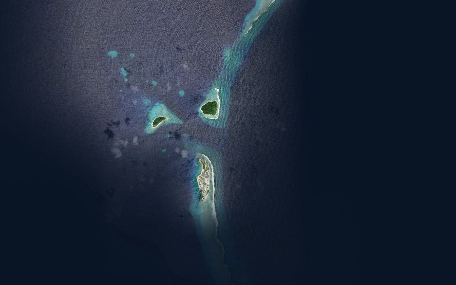 Satellite map of the Eniwetak Passage