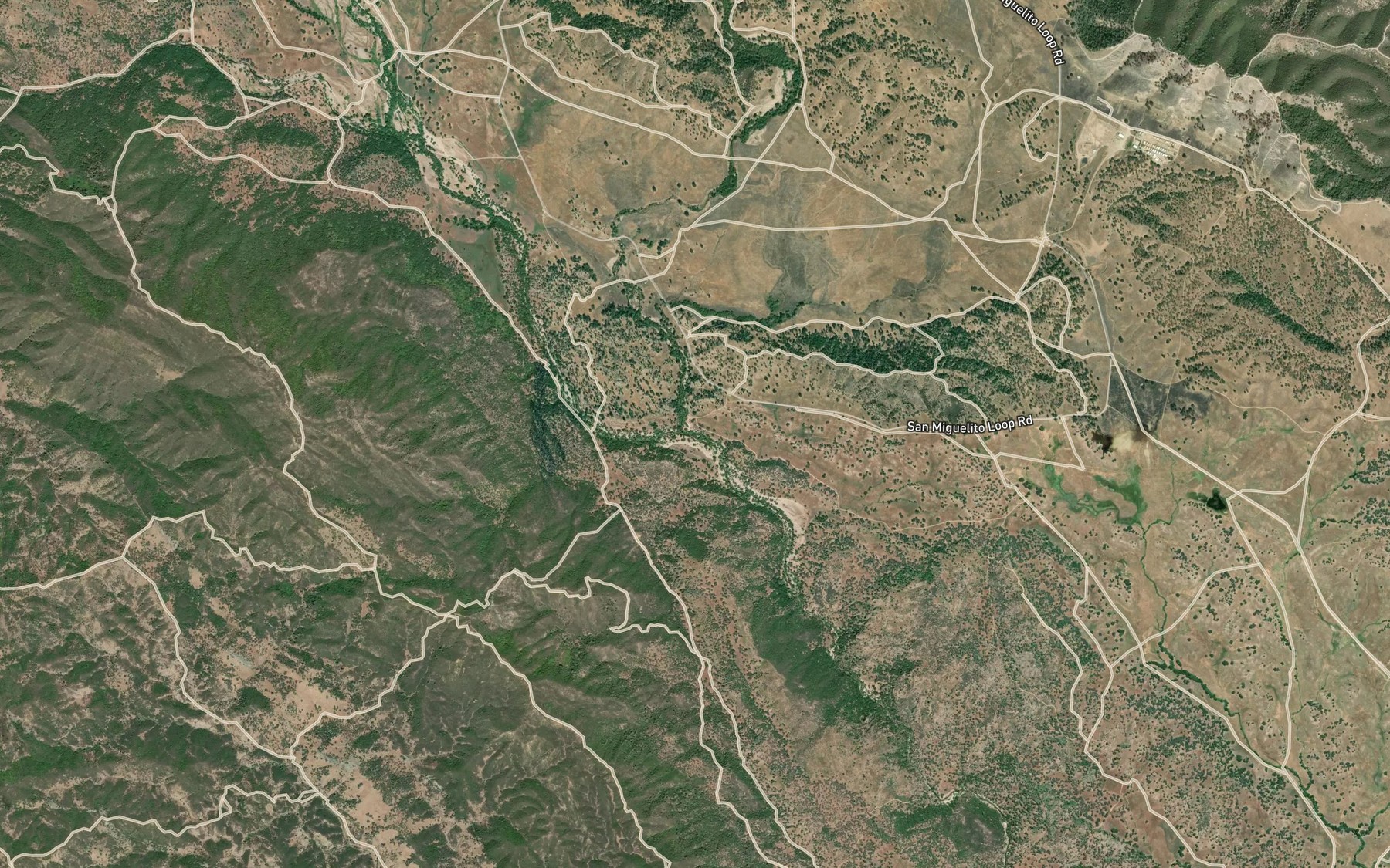 Satellite map of the Stony Creek
