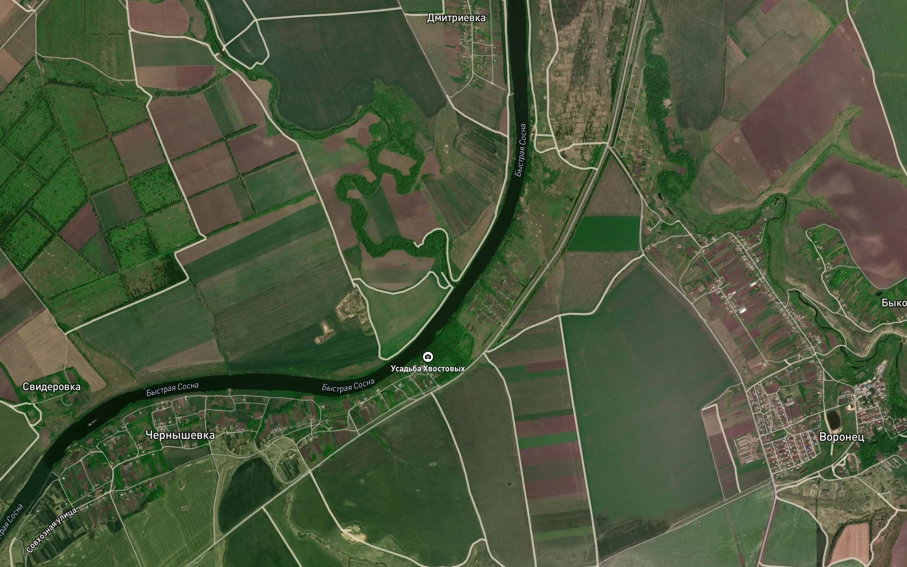Satellite map of the Vorgol