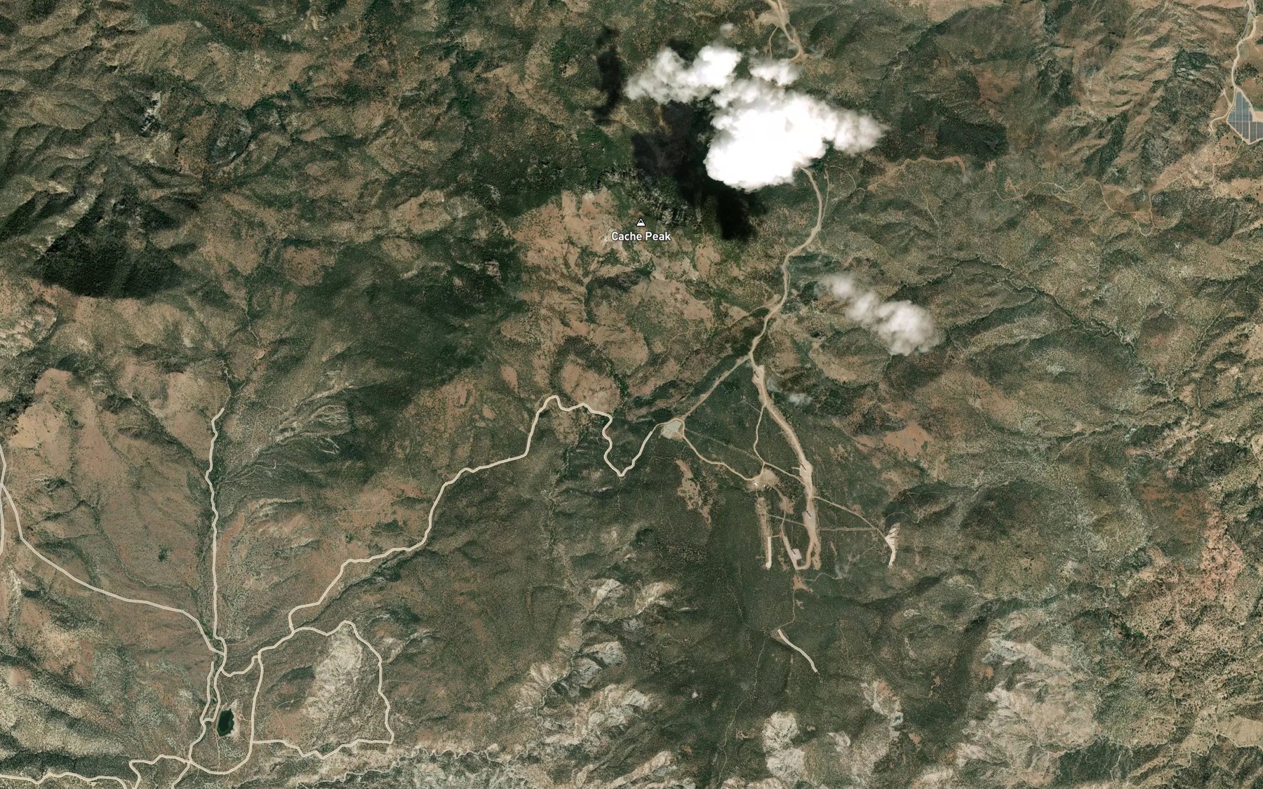 Satellite map of the Goodwater Spring