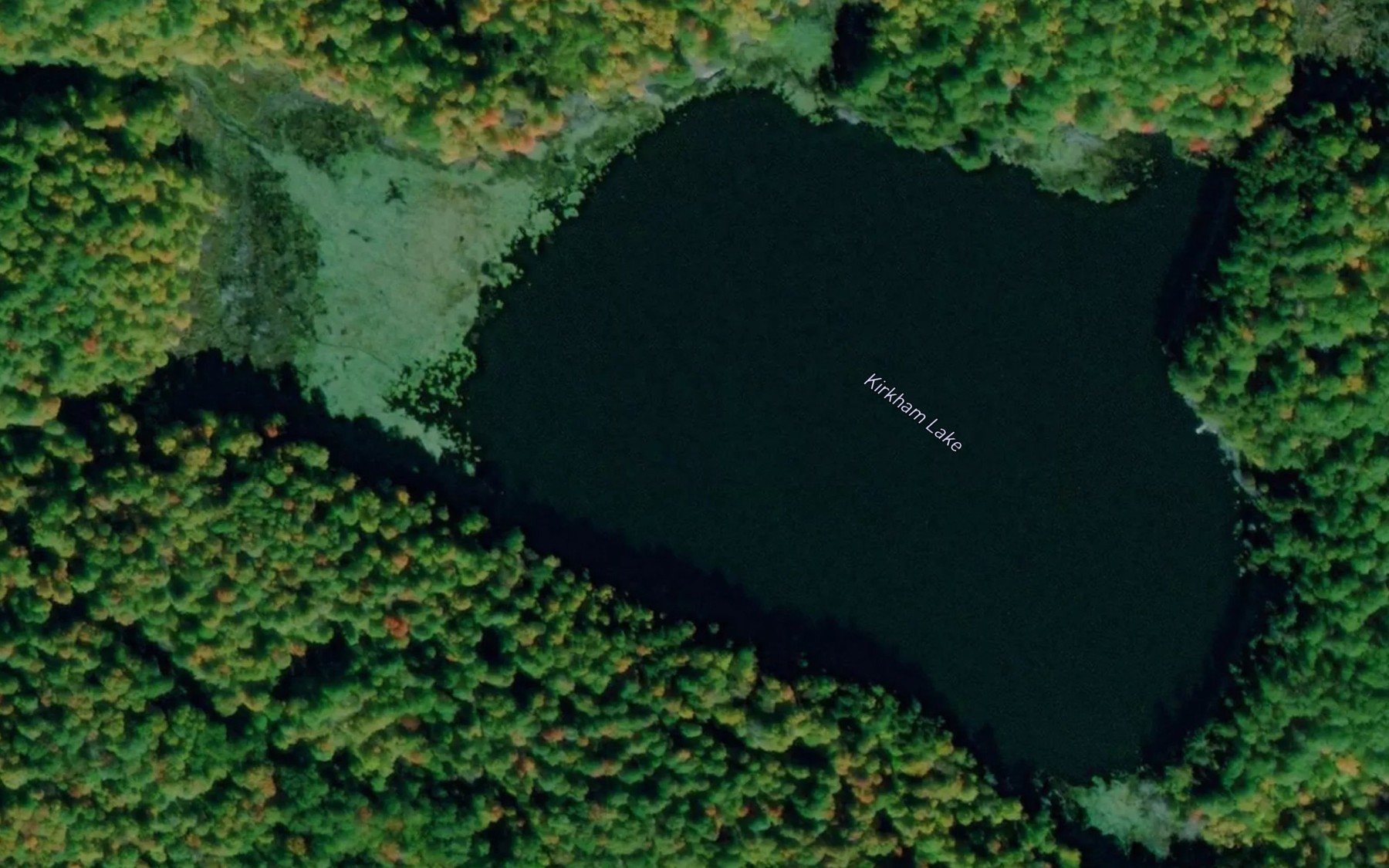 Satellite map of the Kirkham Lake