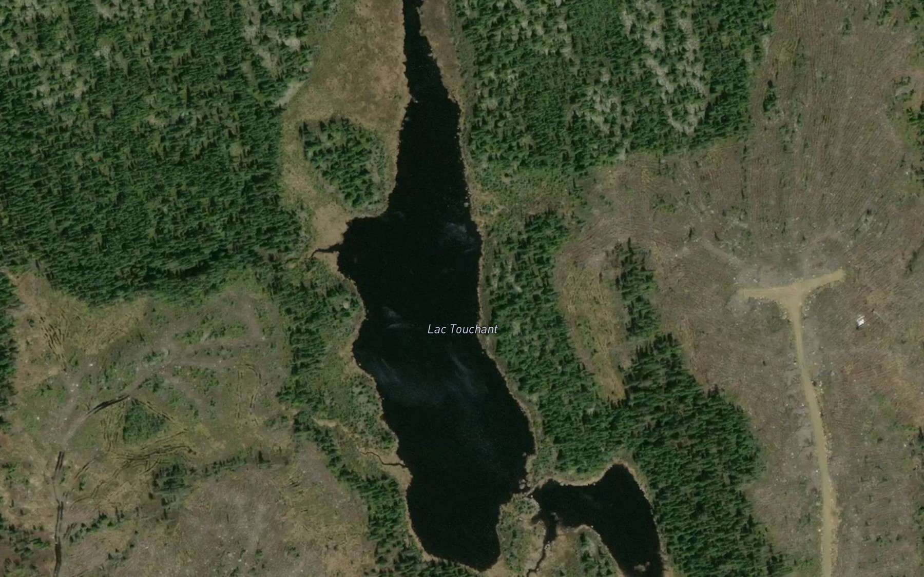 Satellite map of the Lac Touchant