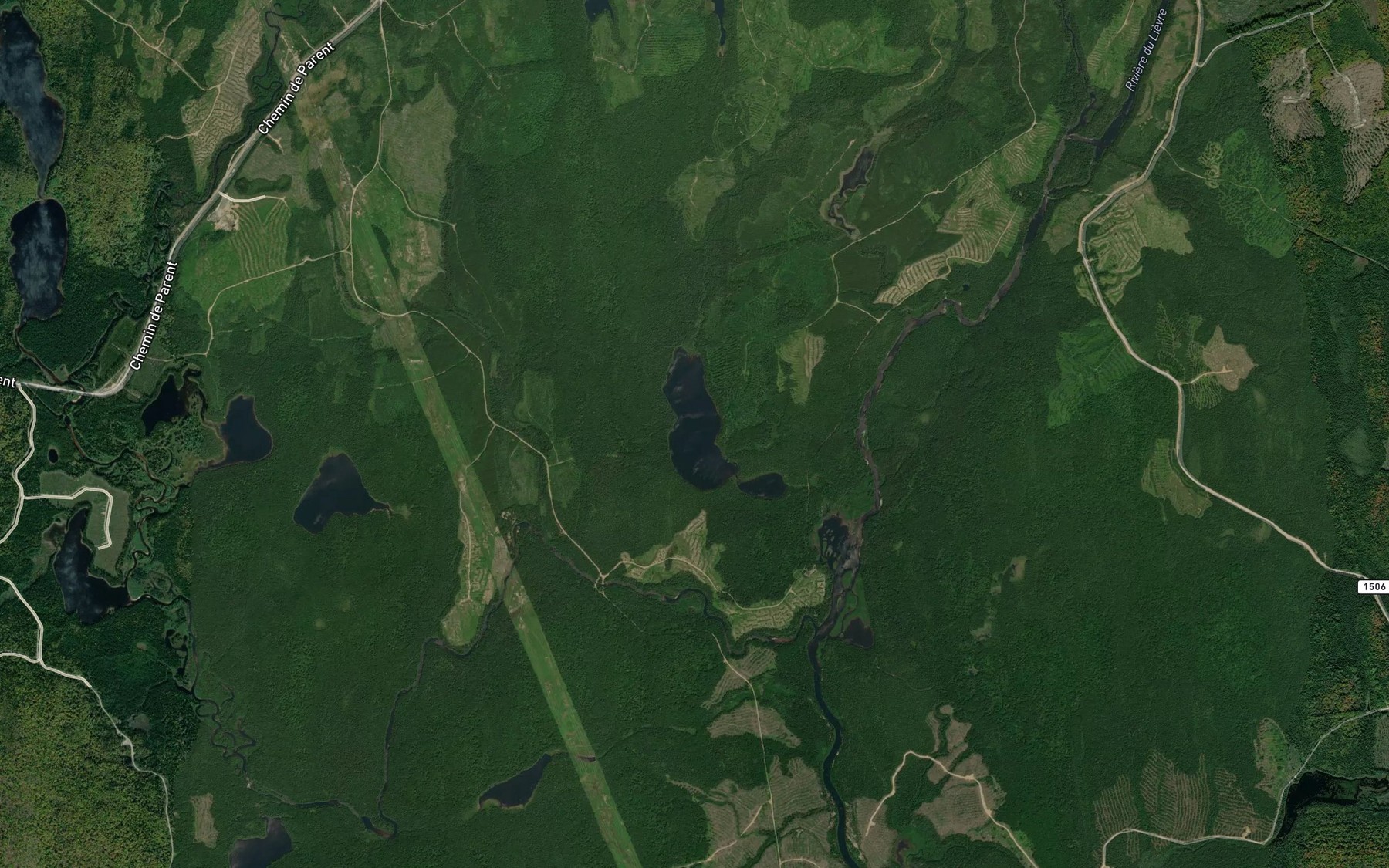 Satellite map of the Lac Brochet