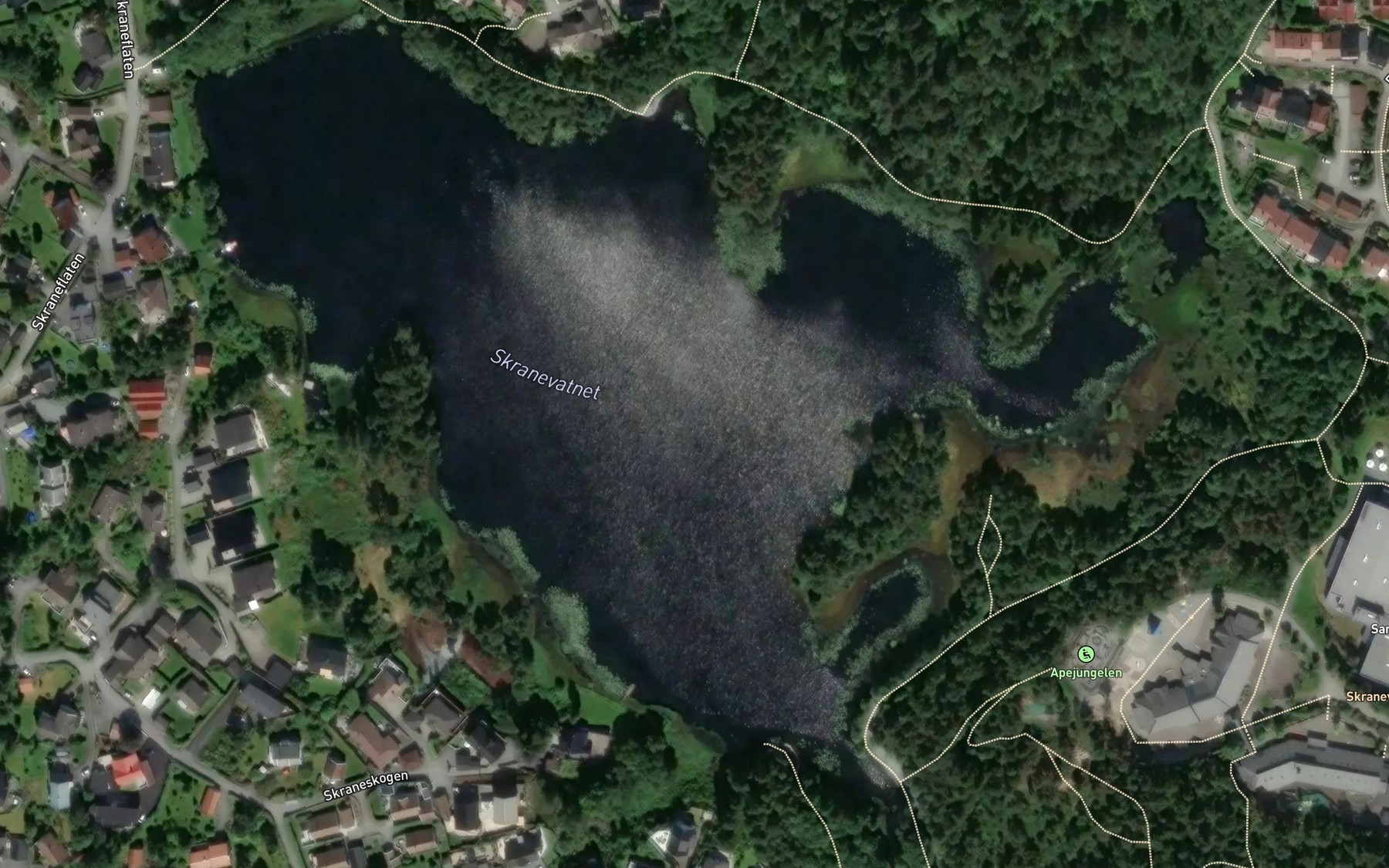 Satellite map of the Skranevatnet
