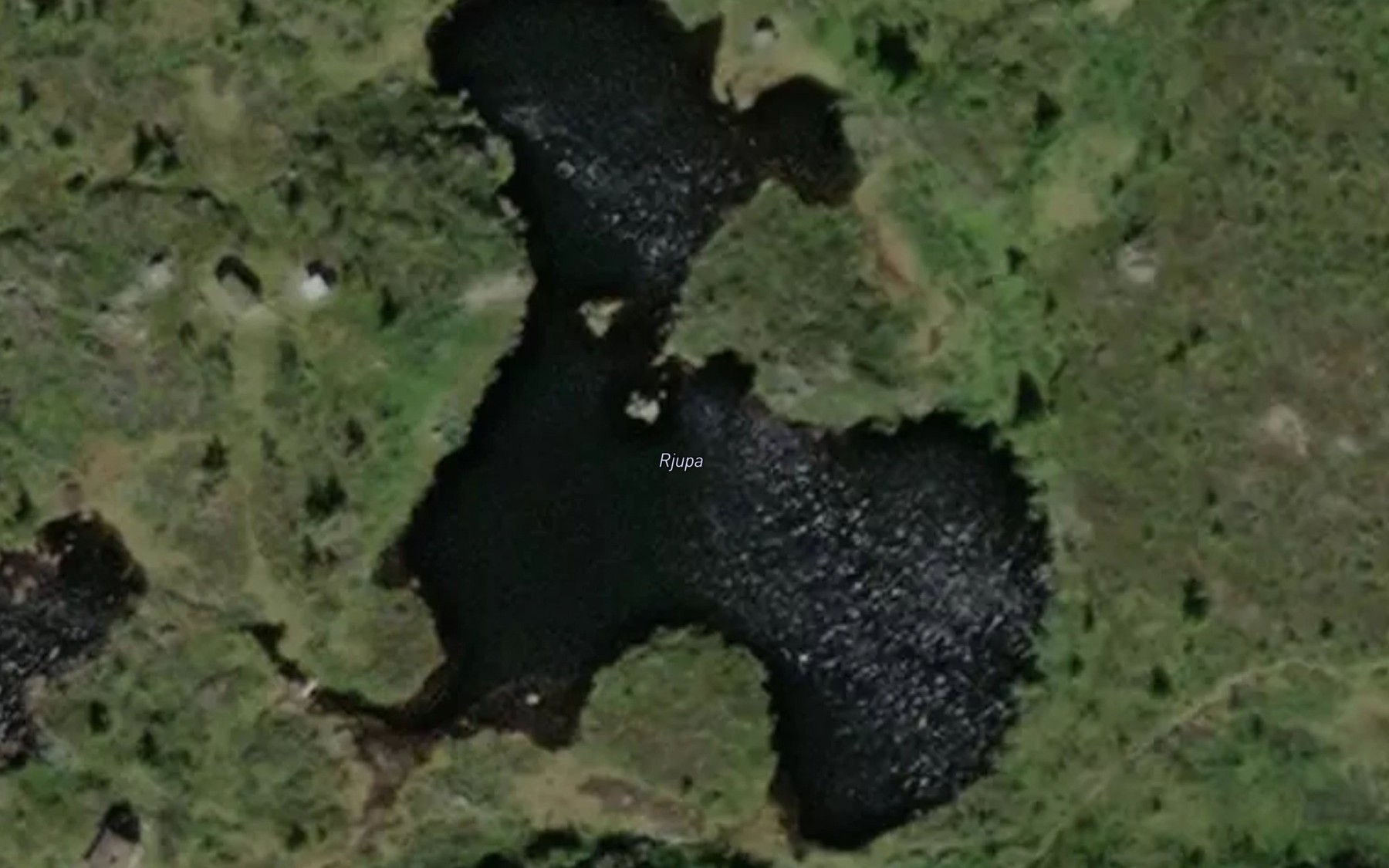 Satellite map of the Rjupa