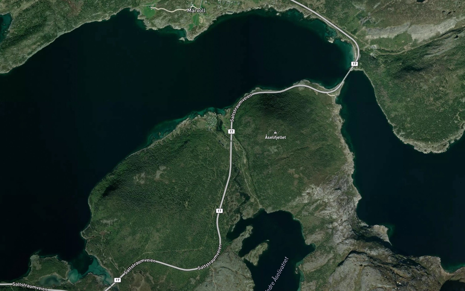 Satellite map of the Aselielva