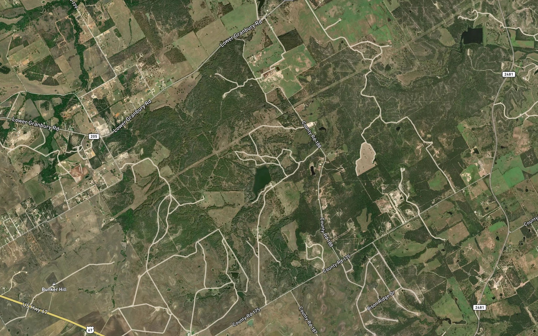 Satellite map of the Gross Lake