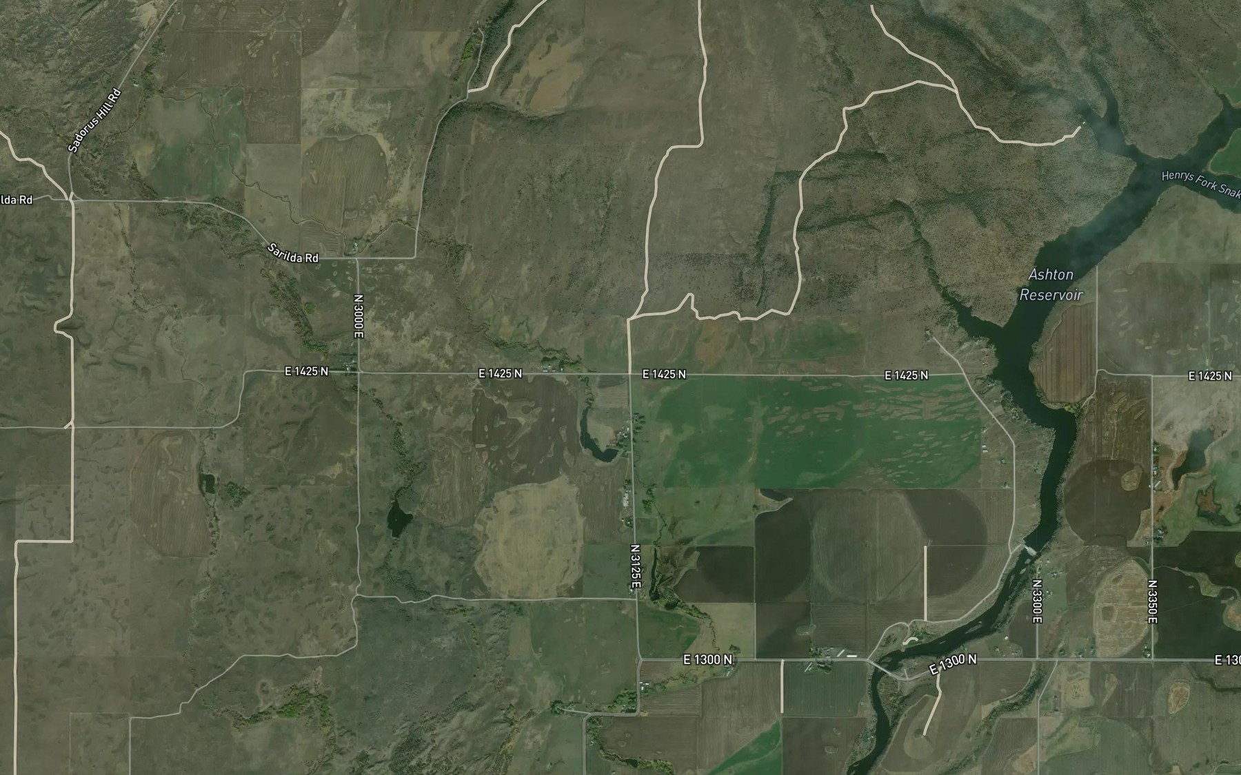 Satellite map of the Arcadia Canal