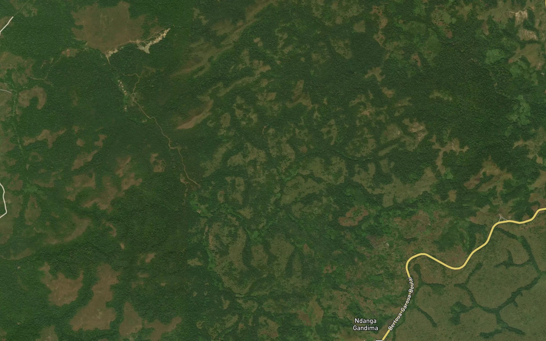Satellite map of the Arabou