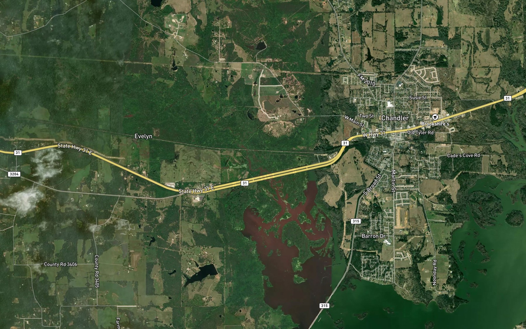 Satellite map of the Battle Creek