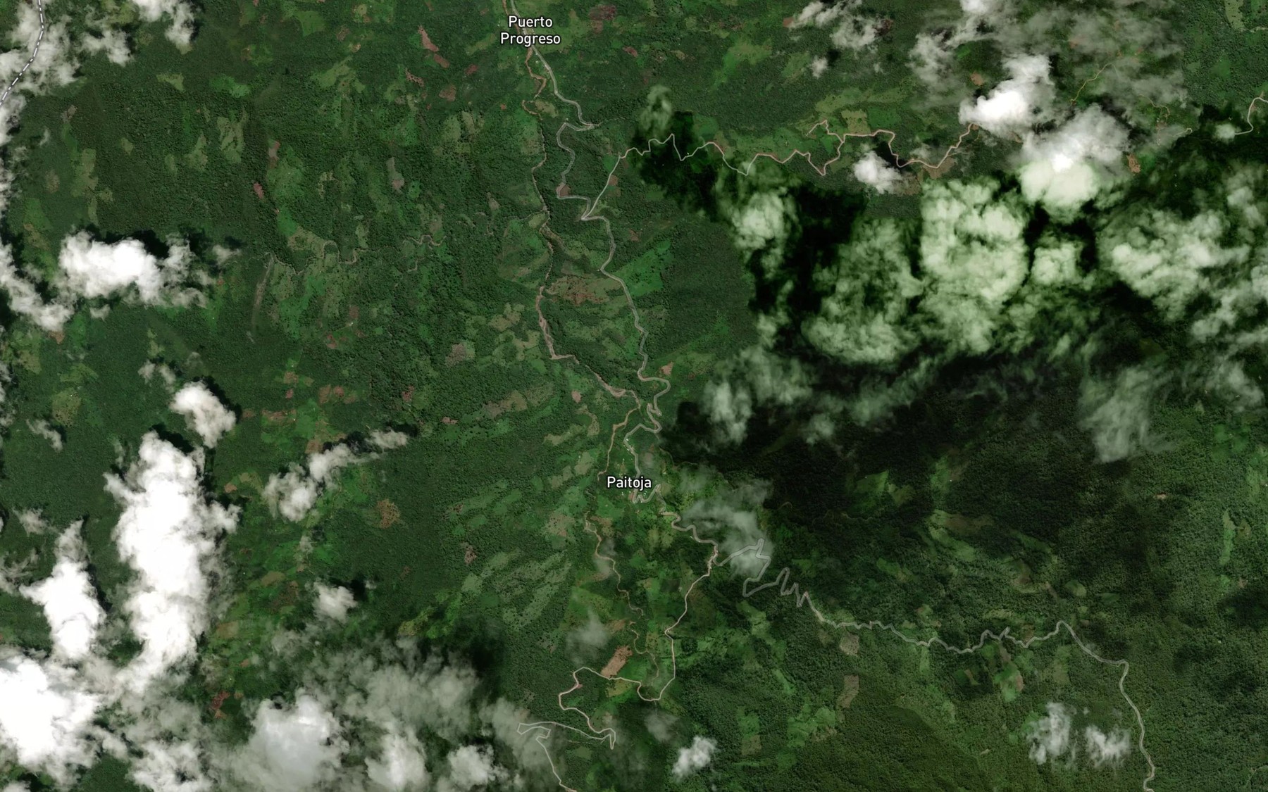 Satellite map of the Quebrada Blanca
