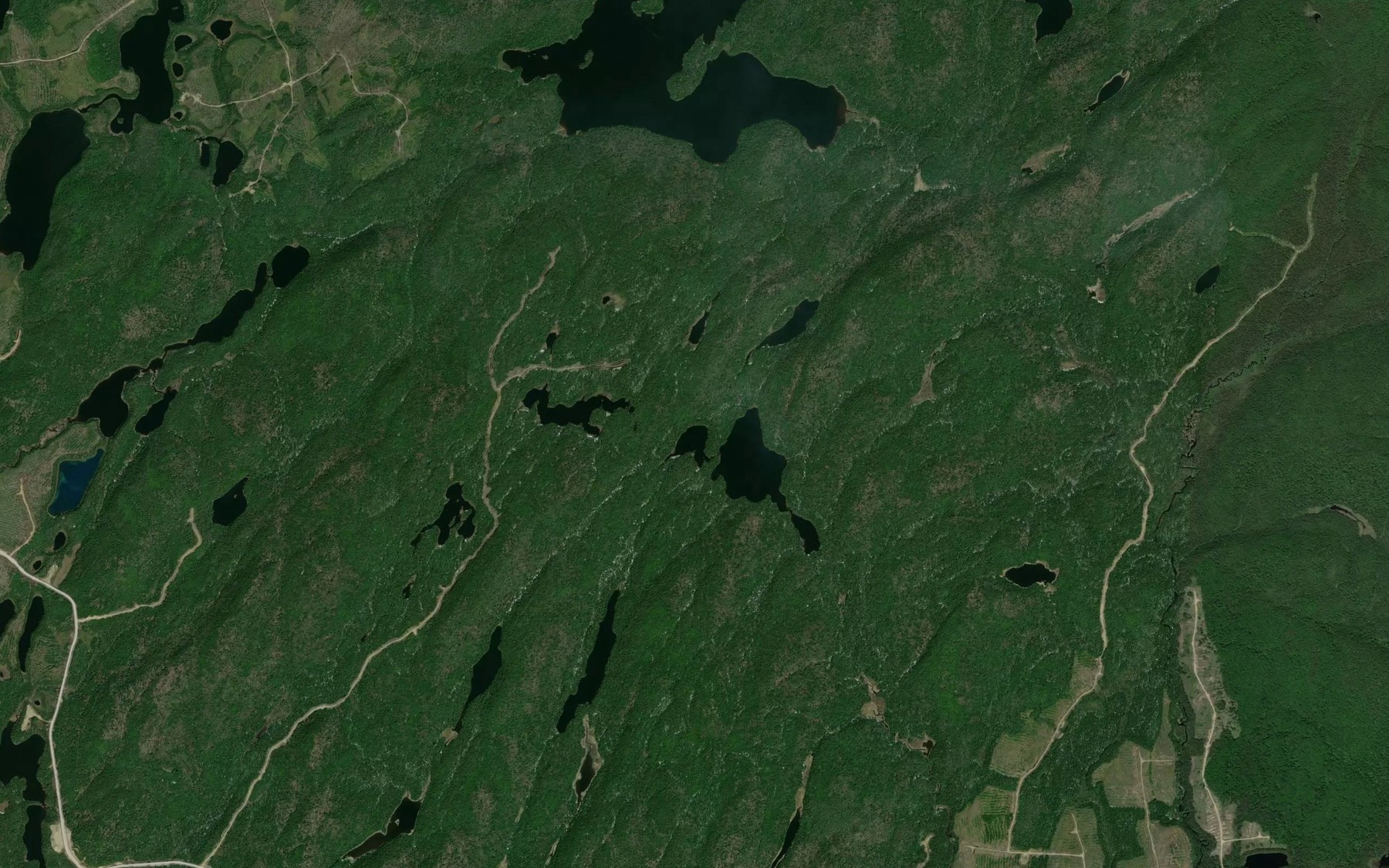 Satellite map of the Lac Gronon