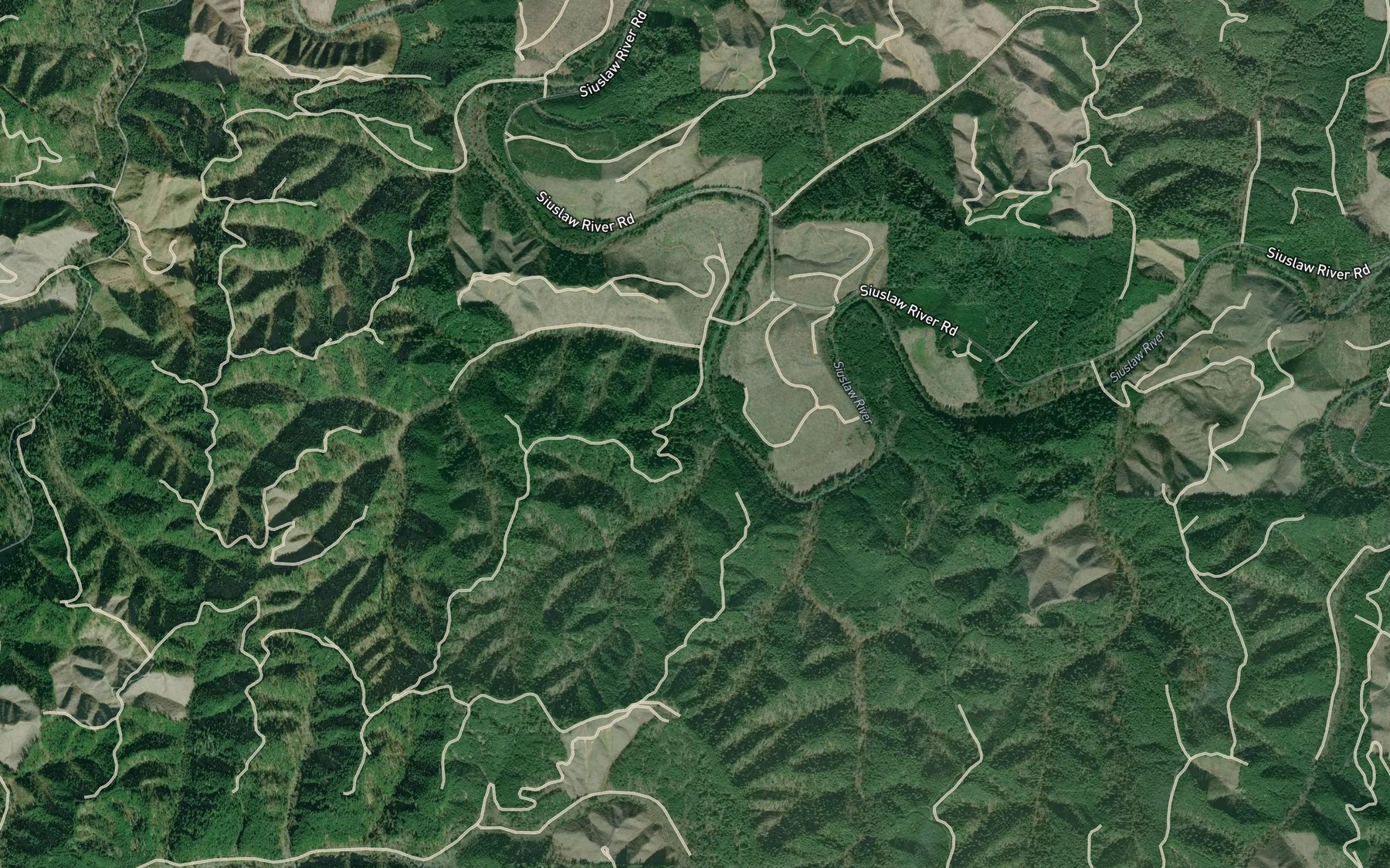 Satellite map of the Collins Creek