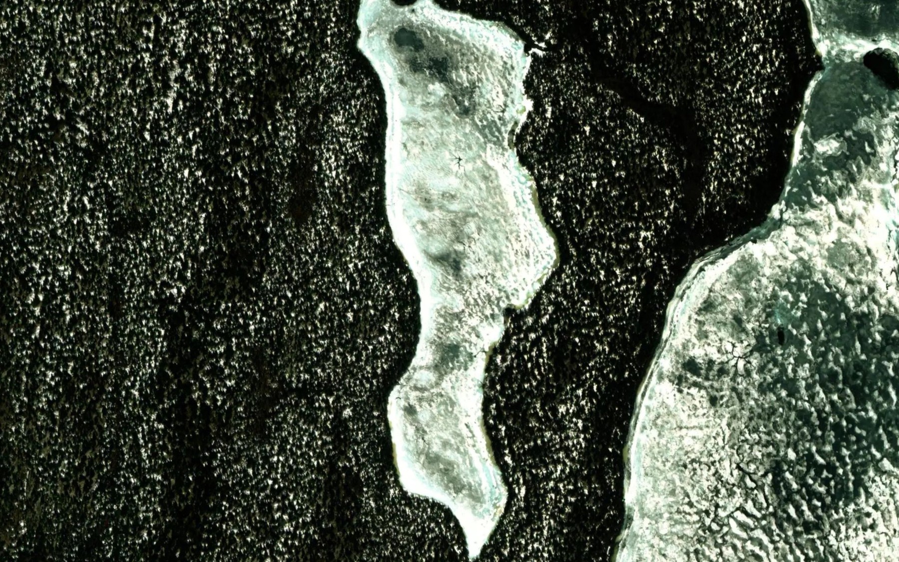 Satellite map of the Lac Pikwayipananis