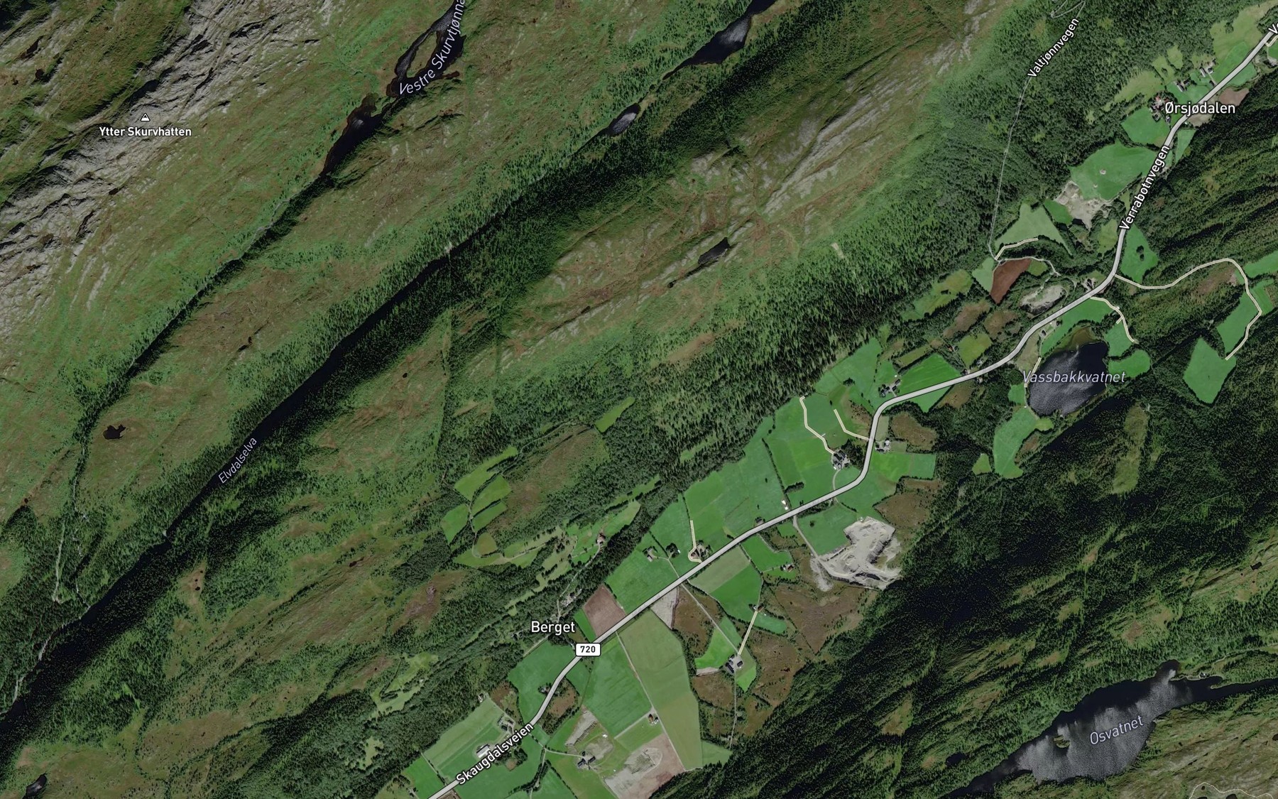 Satellite map of the Stoffelibekken