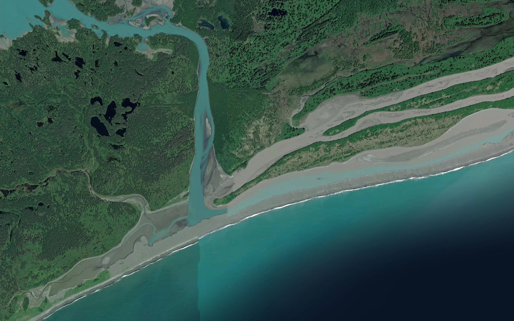 Satellite map of the Sudden Stream