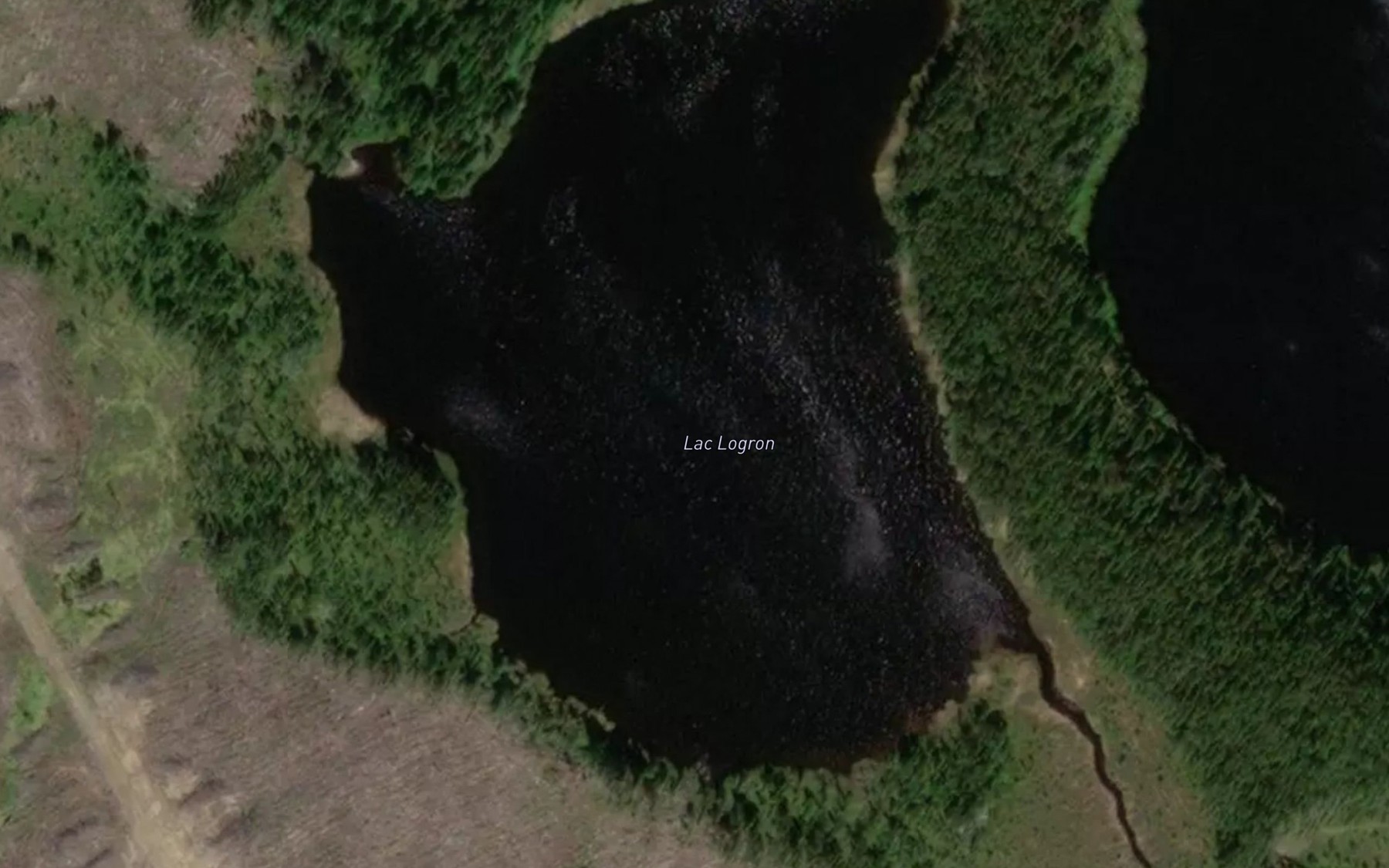 Satellite map of the Lac Logron