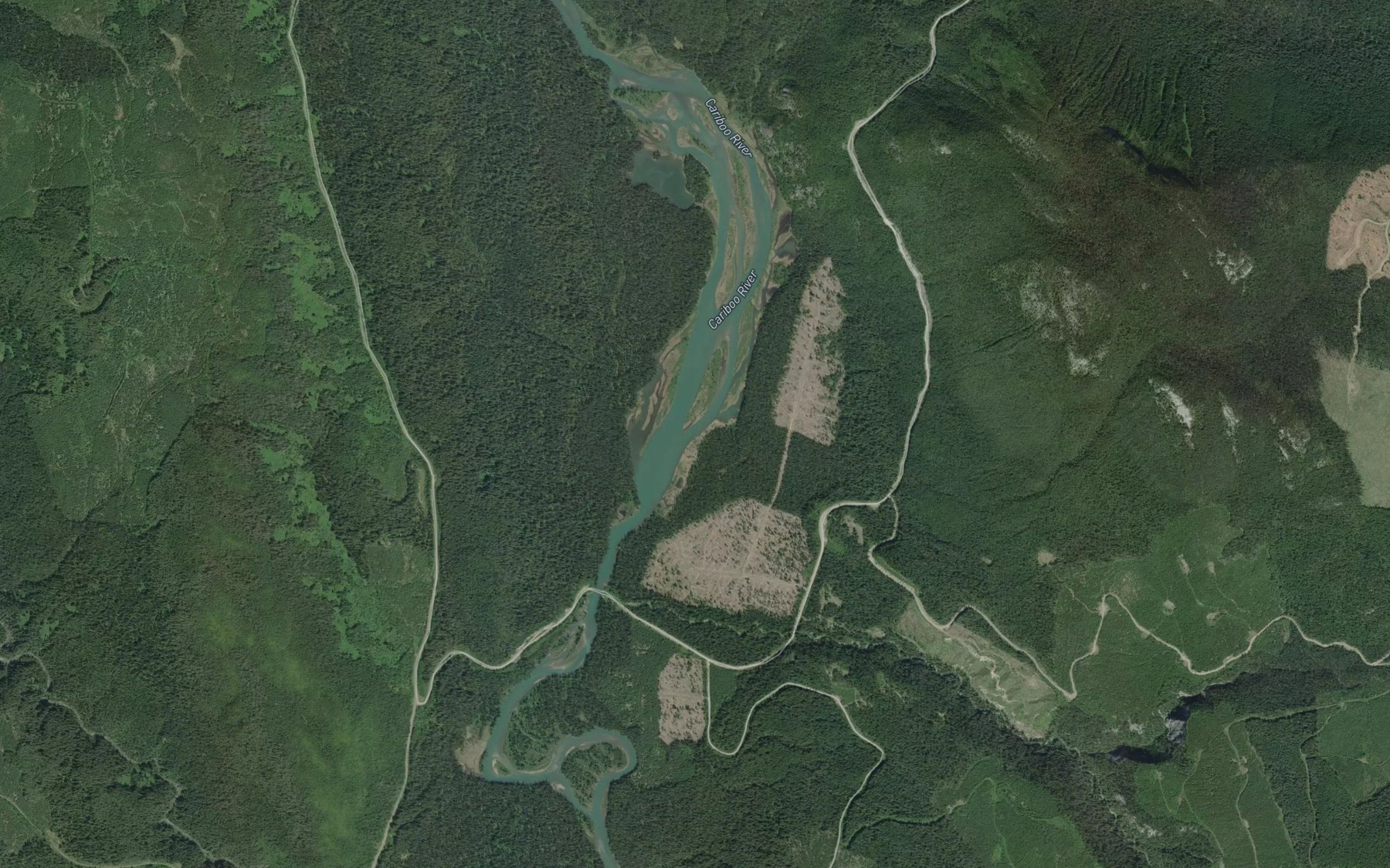 Satellite map of the Kimball Lake