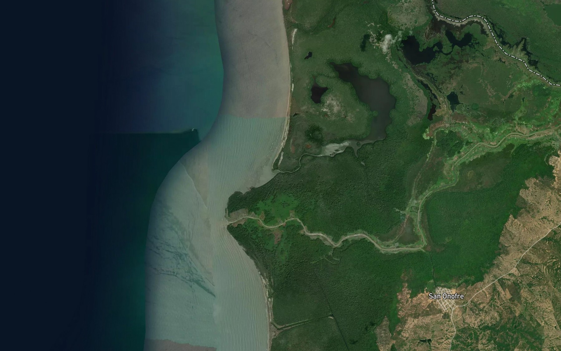 Satellite map of the Boca de Pablo