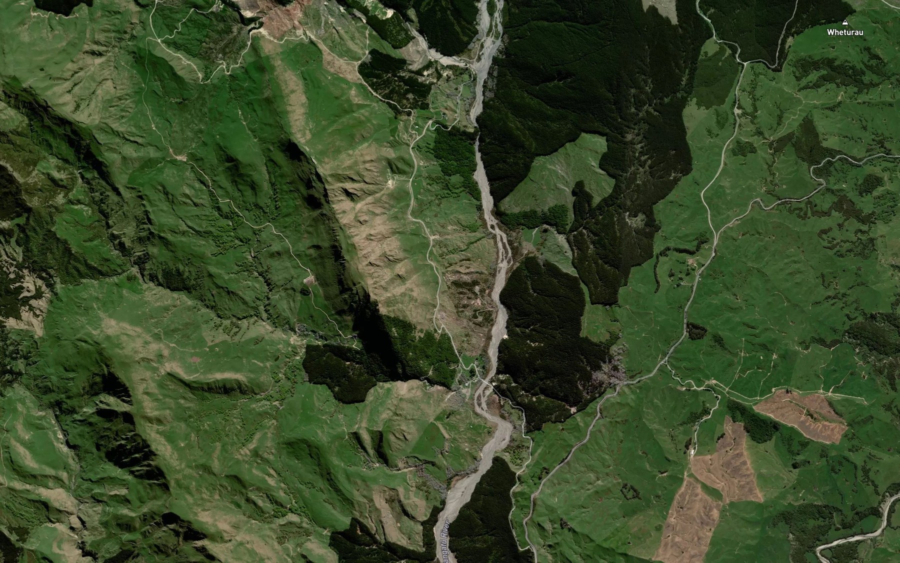 Satellite map of the Otamahama Stream