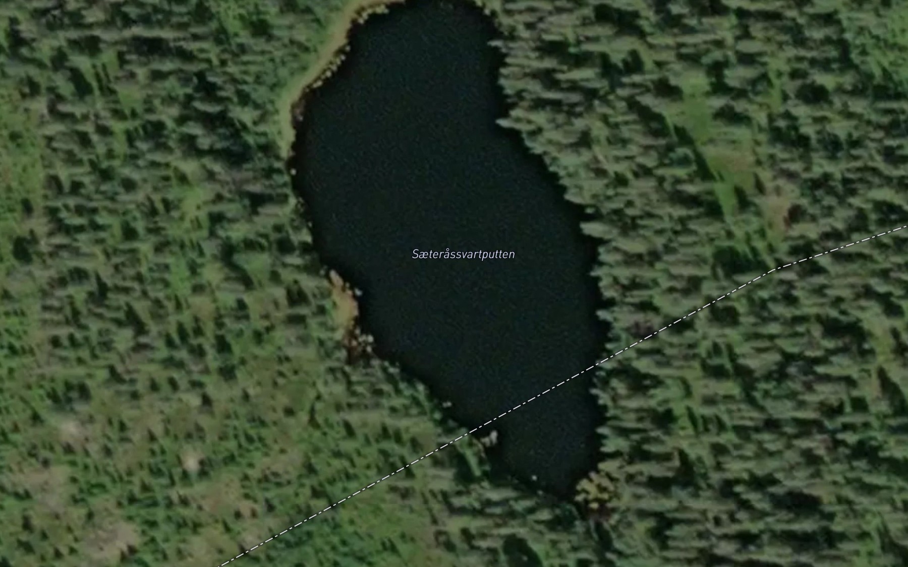 Satellite map of the Saeterassvartputten