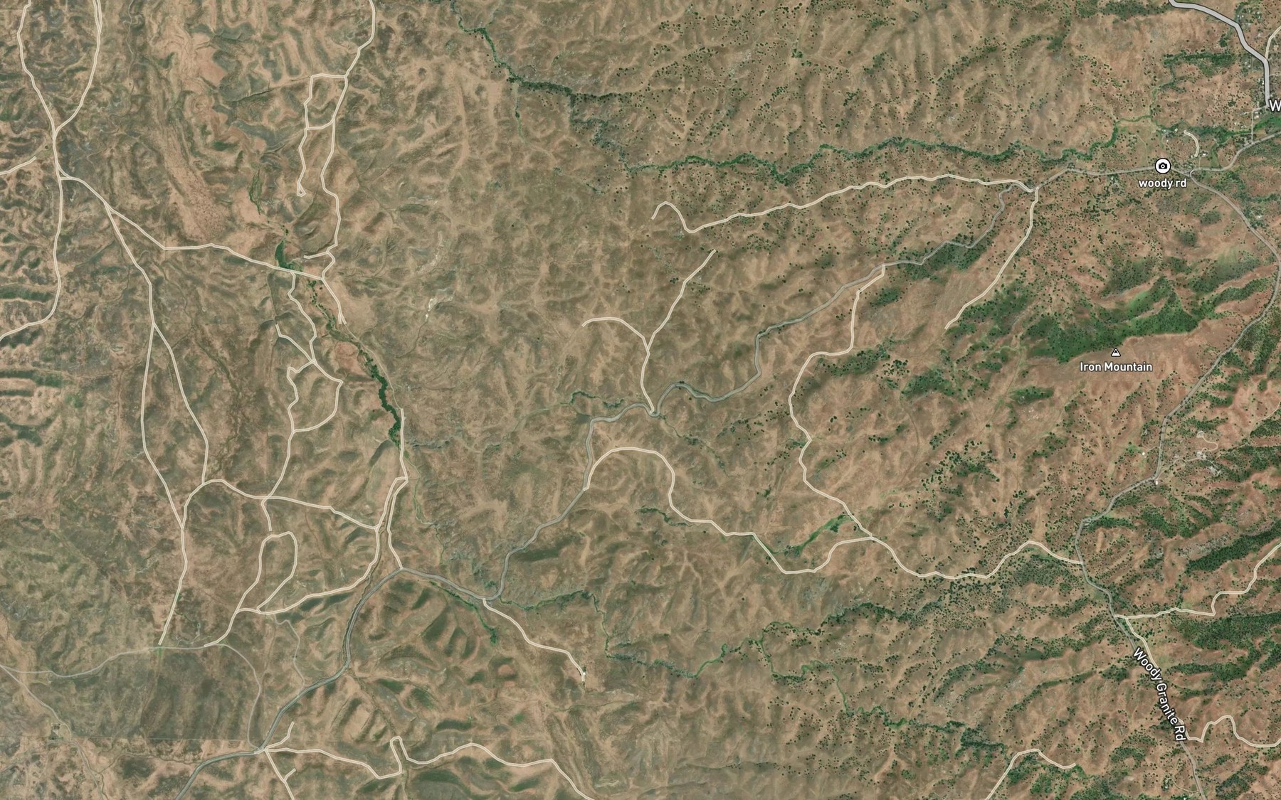 Satellite map of the Carver Spring