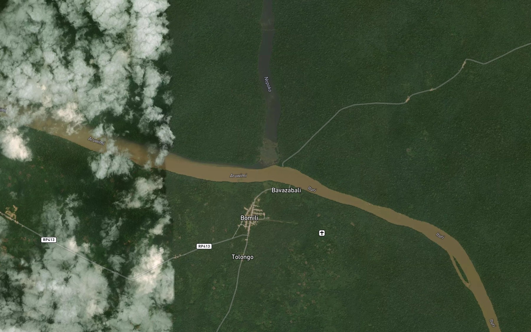 Satellite map of the Nepoko