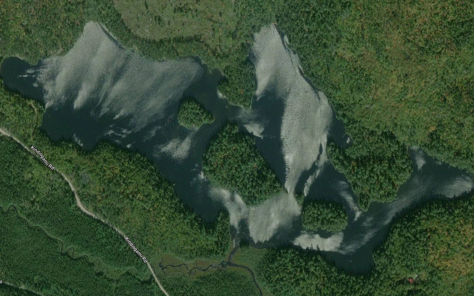 Satellite map of the Toosee Lake