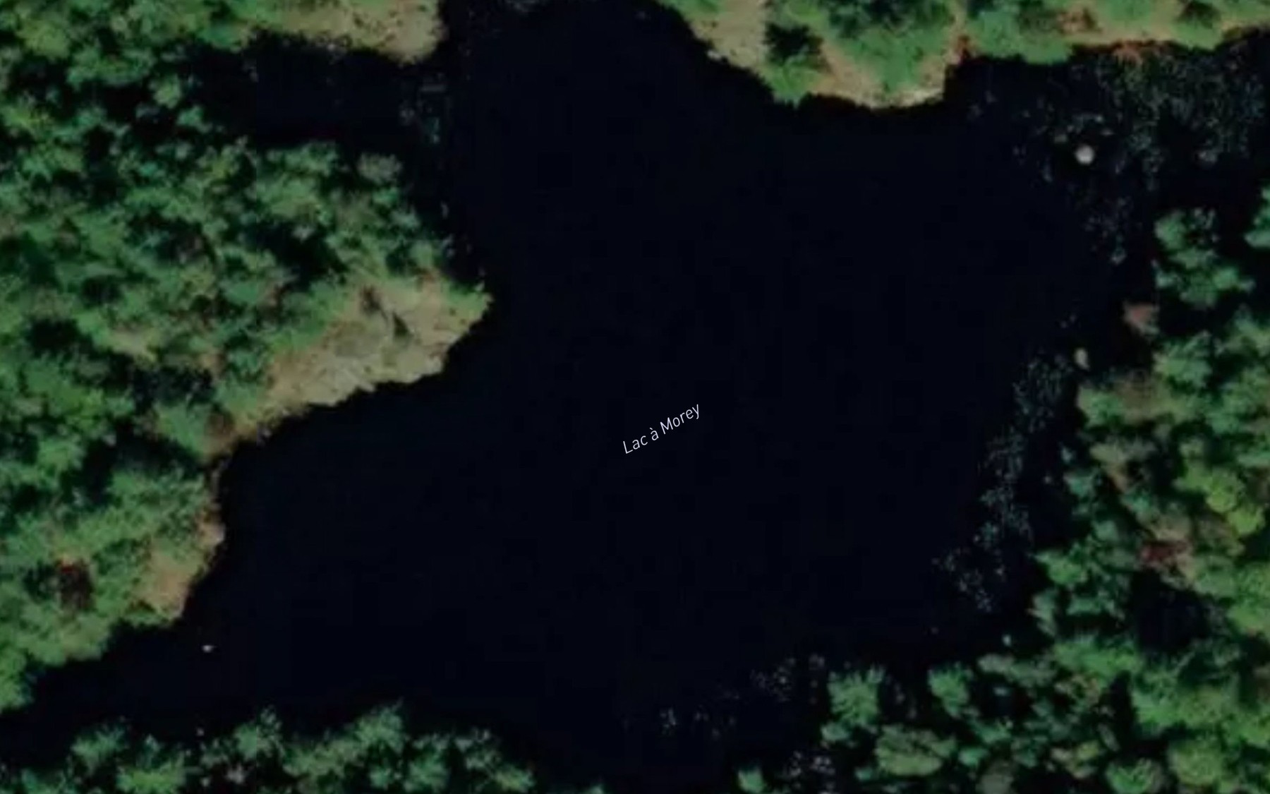 Satellite map of the Lac a Morey