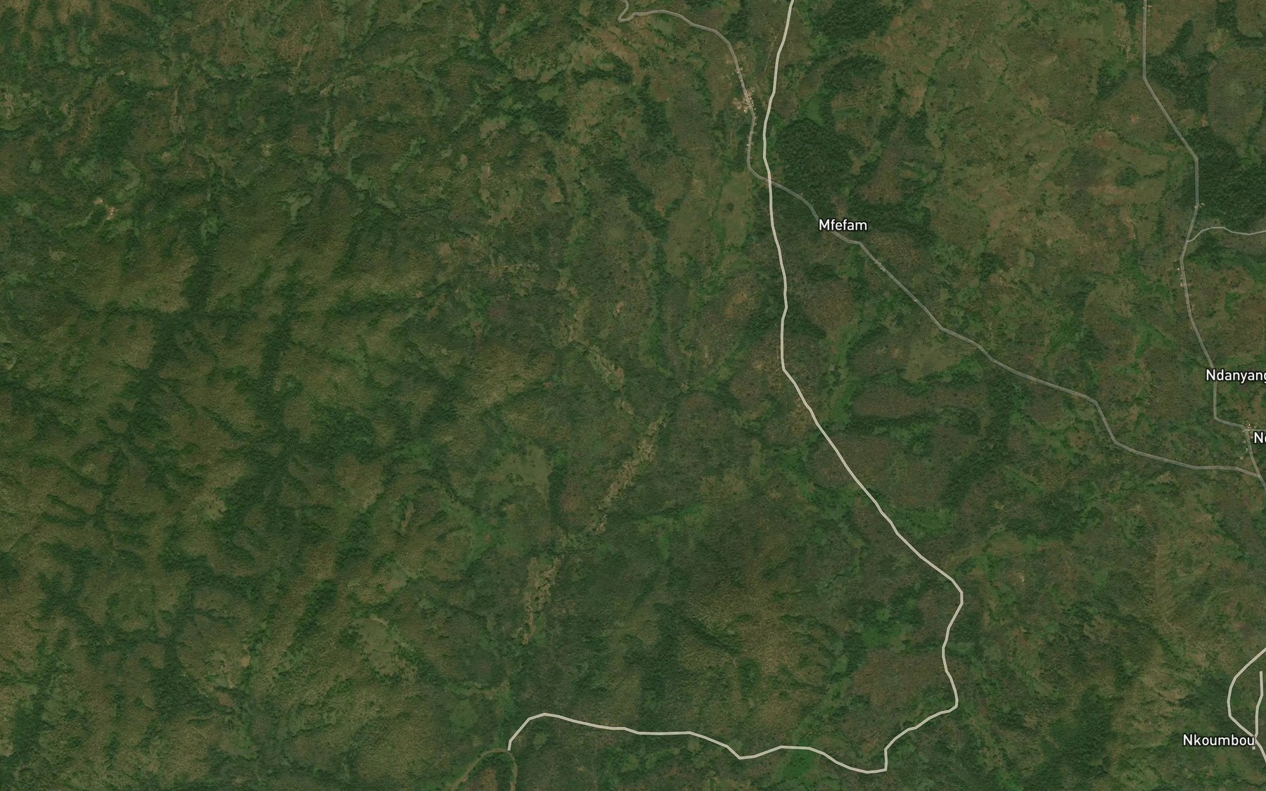 Satellite map of the Ndja