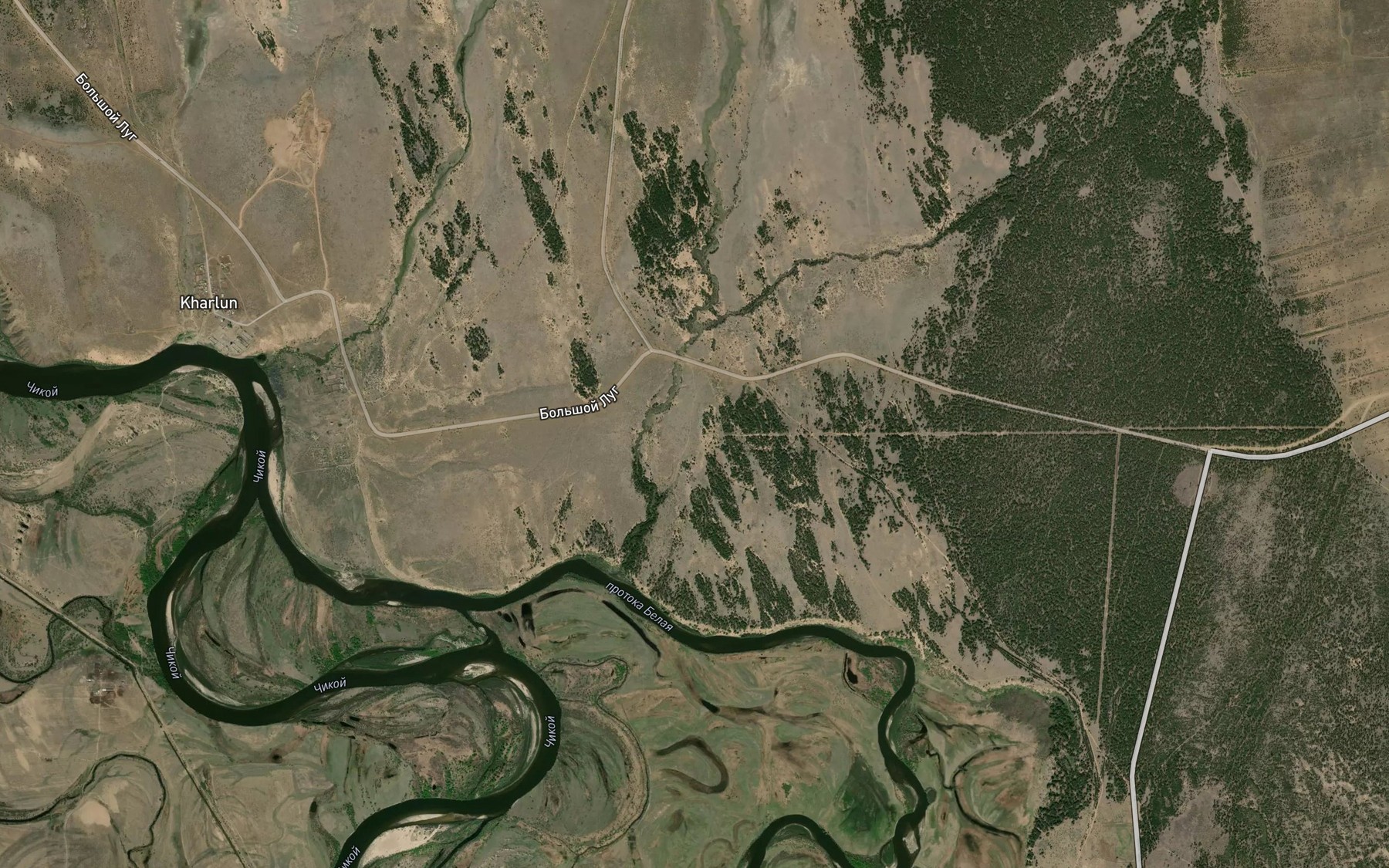 Satellite map of the Kholoy