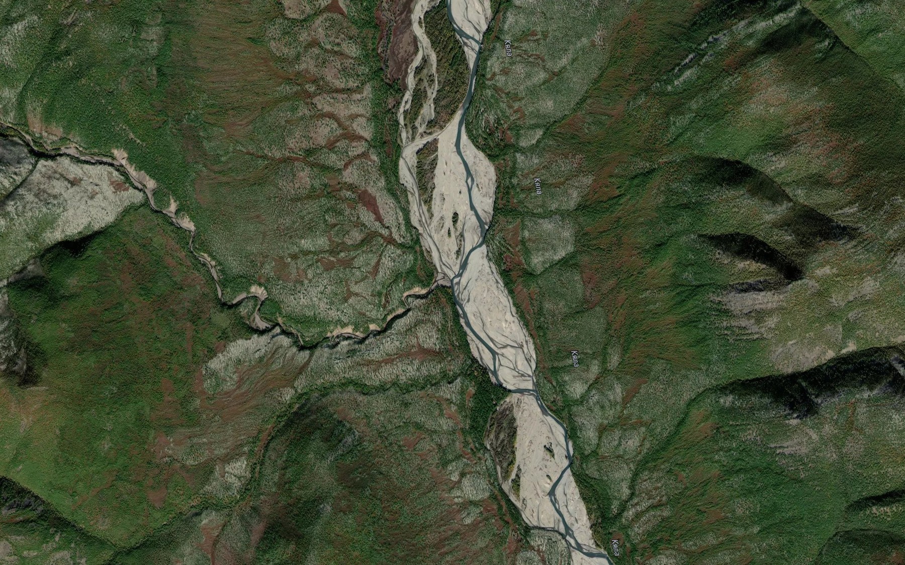 Satellite map of the Polovina