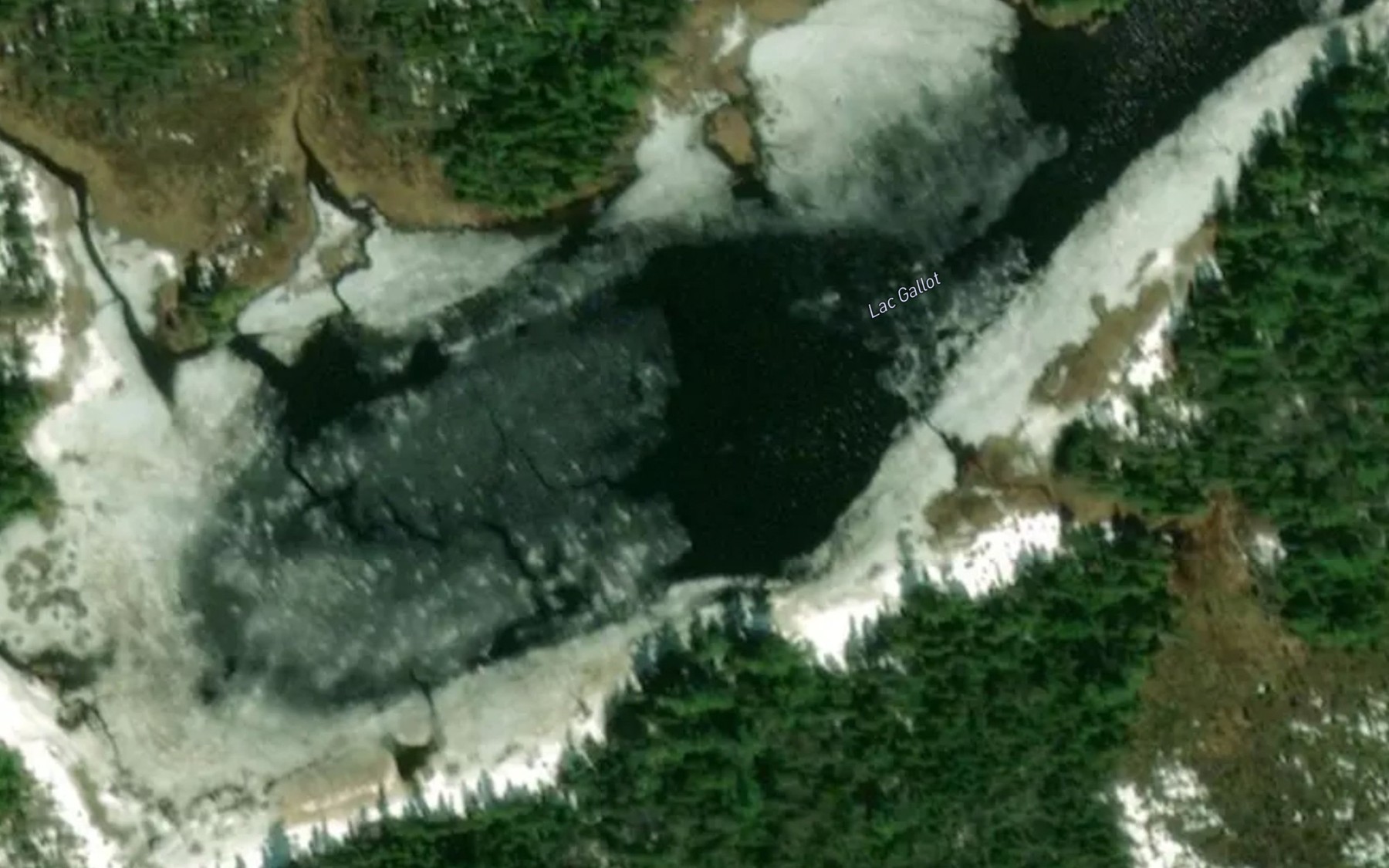 Satellite map of the Lac Gallot