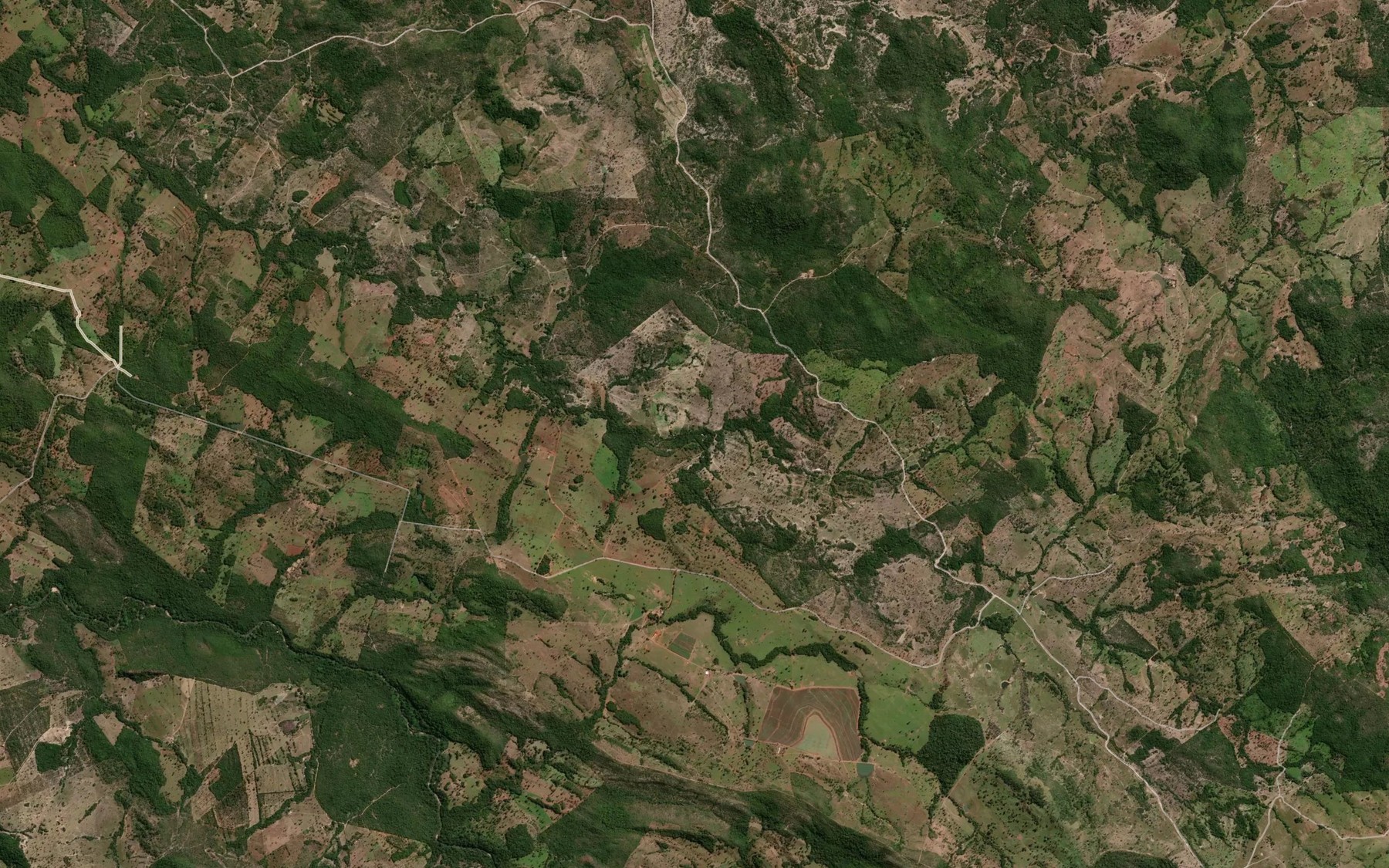 Satellite map of the Corrego do Cristal