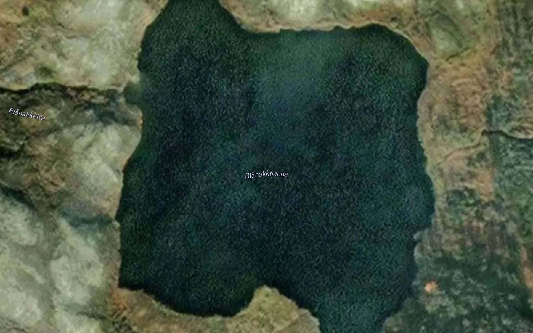 Satellite map of the Blanakktjorna