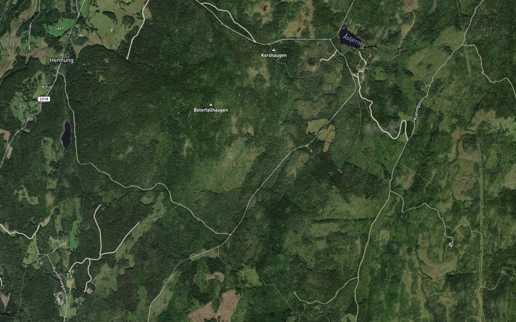 Satellite map of the Eggeelva