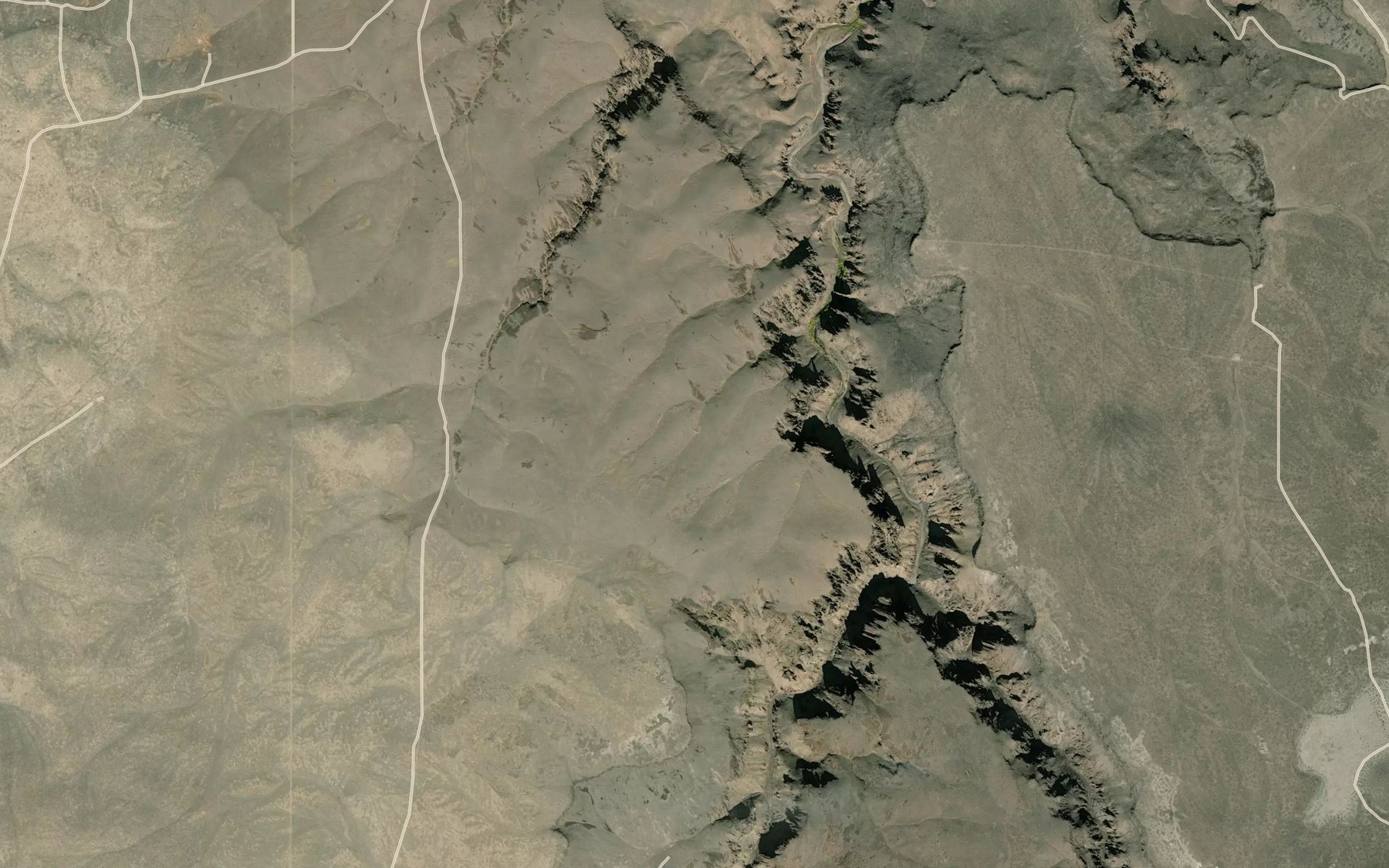 Satellite map of the South Drummond Basin Reservoir