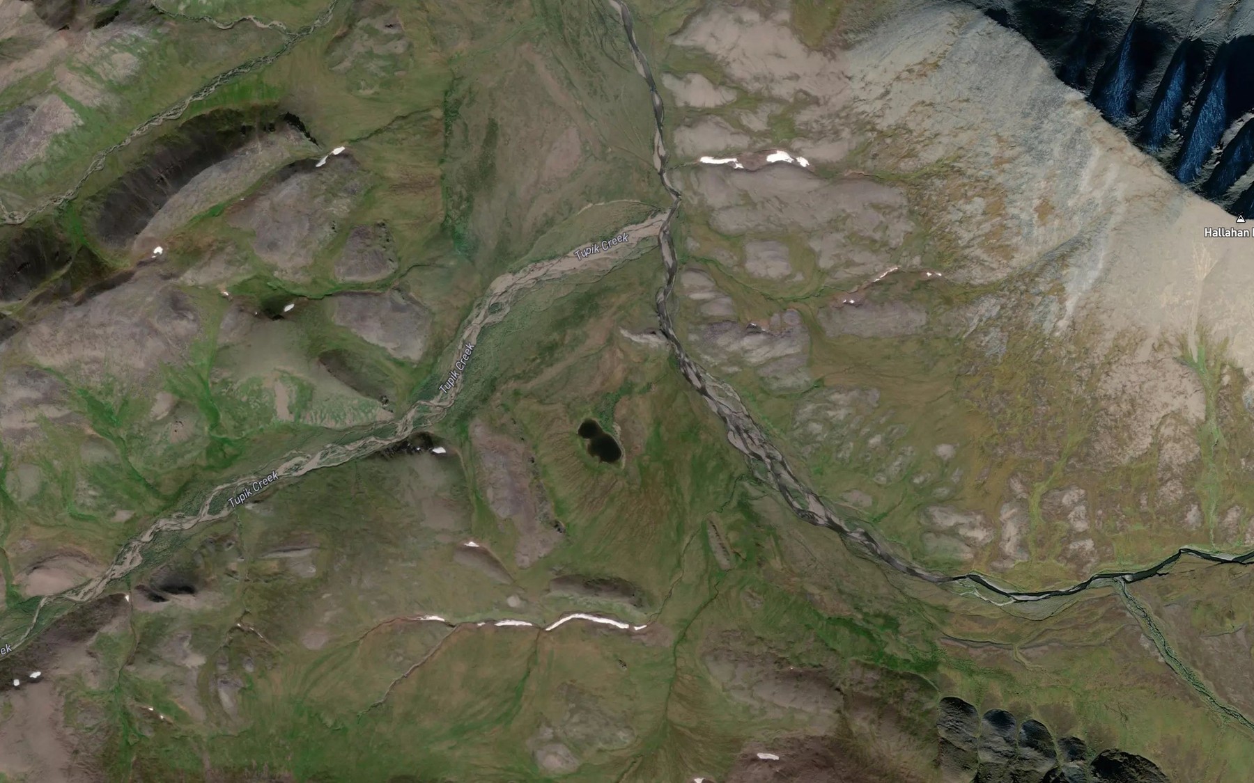 Satellite map of the Kogruk Creek