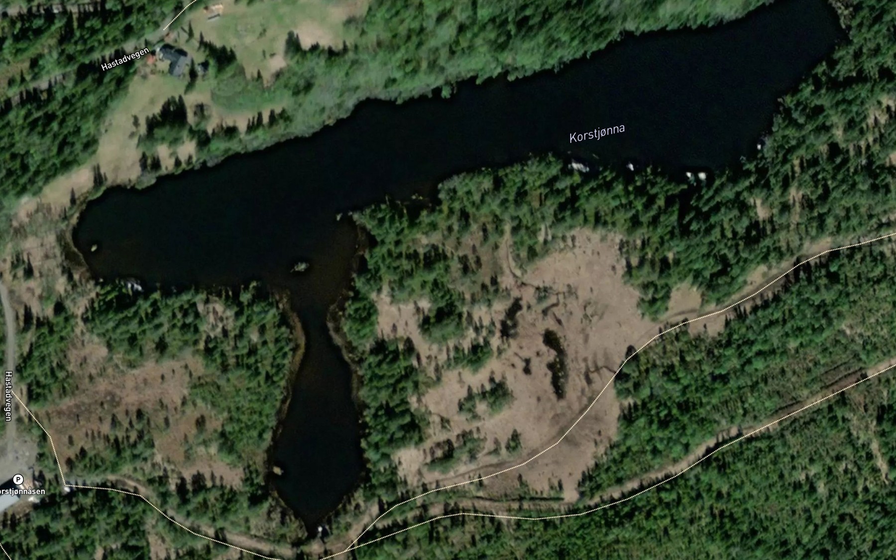 Satellite map of the Korstjorna