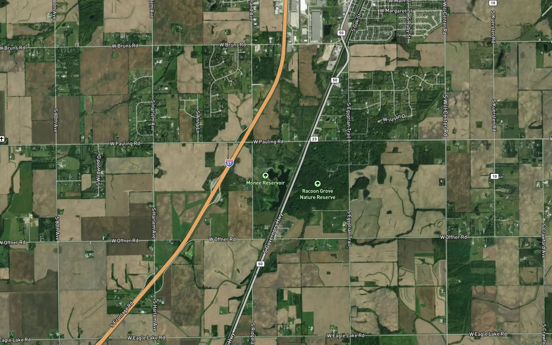 Satellite map of the Spot 2