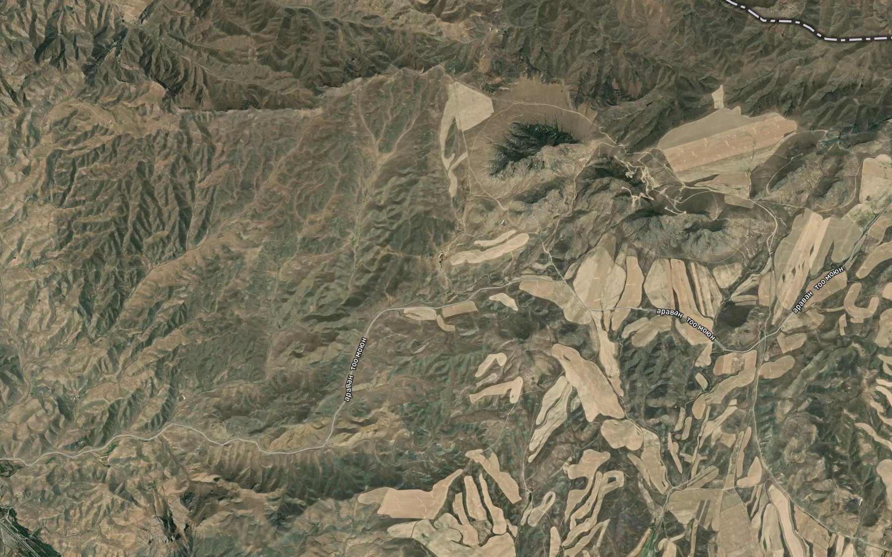 Satellite map of the Rodnik Teshik-Tash-Bulak